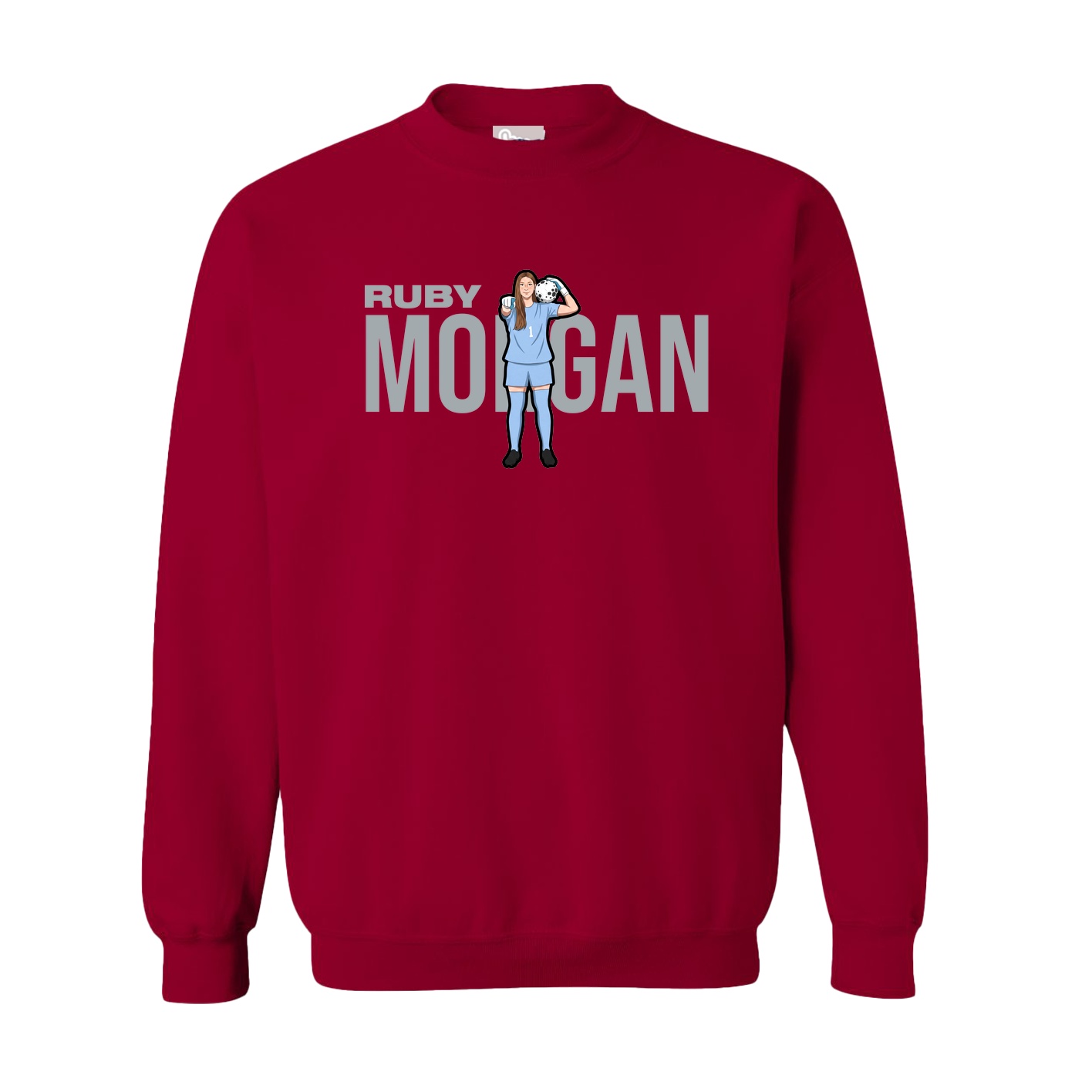 Fleece Crew — Player Name in Cardinal