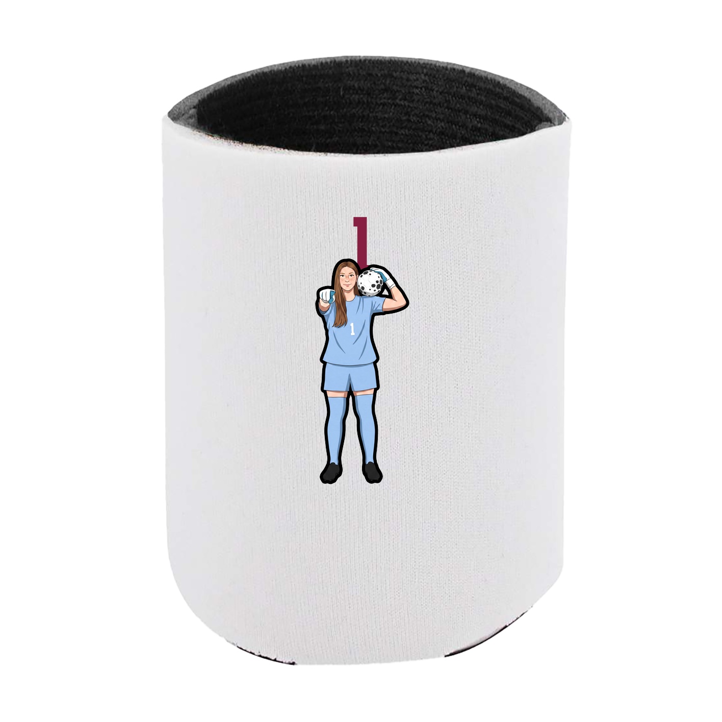 Can Holder — Number Top in White