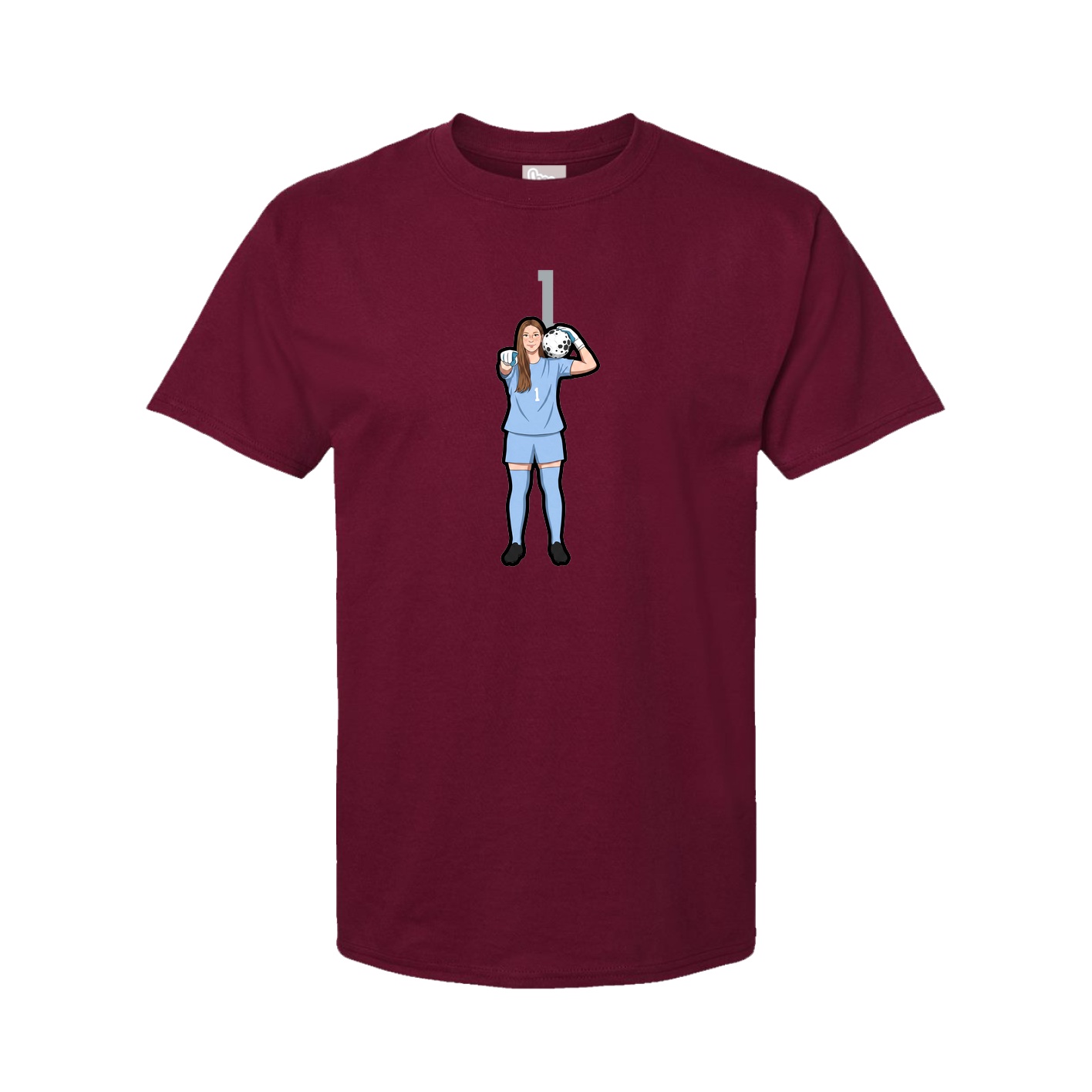 Tee — Number Top in Cardinal