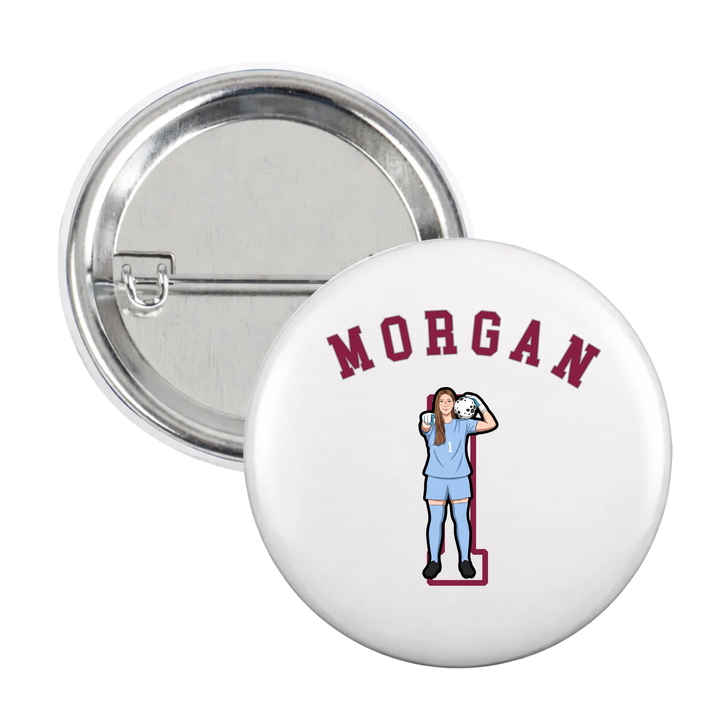 Game Day Button — Shirsey Arch in White