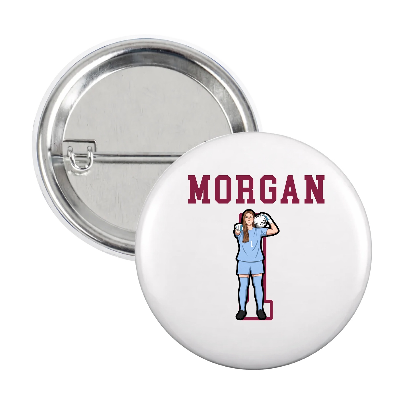 Game Day Button — Shirsey in White