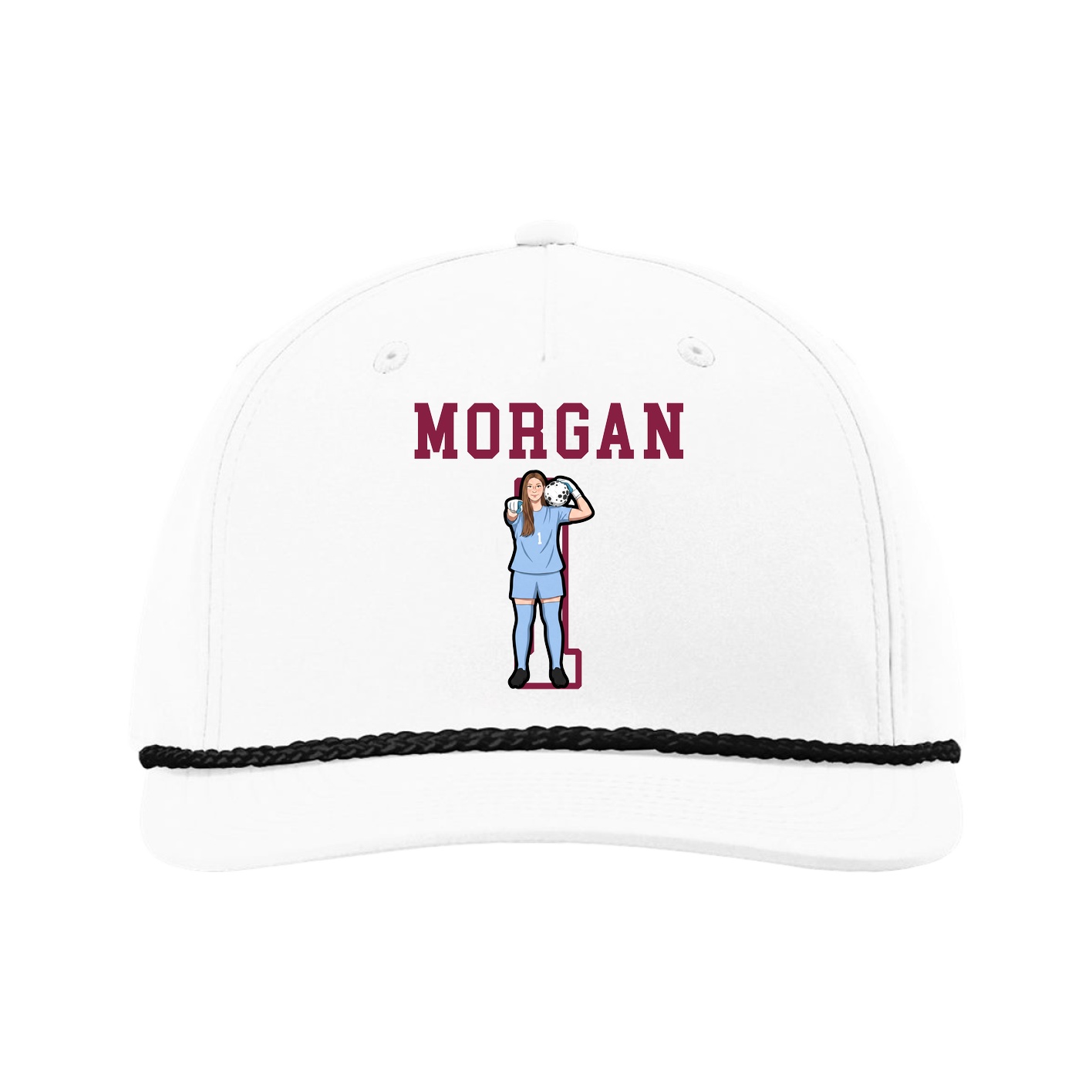 Five-Panel Classic Rope Cap — Shirsey in White