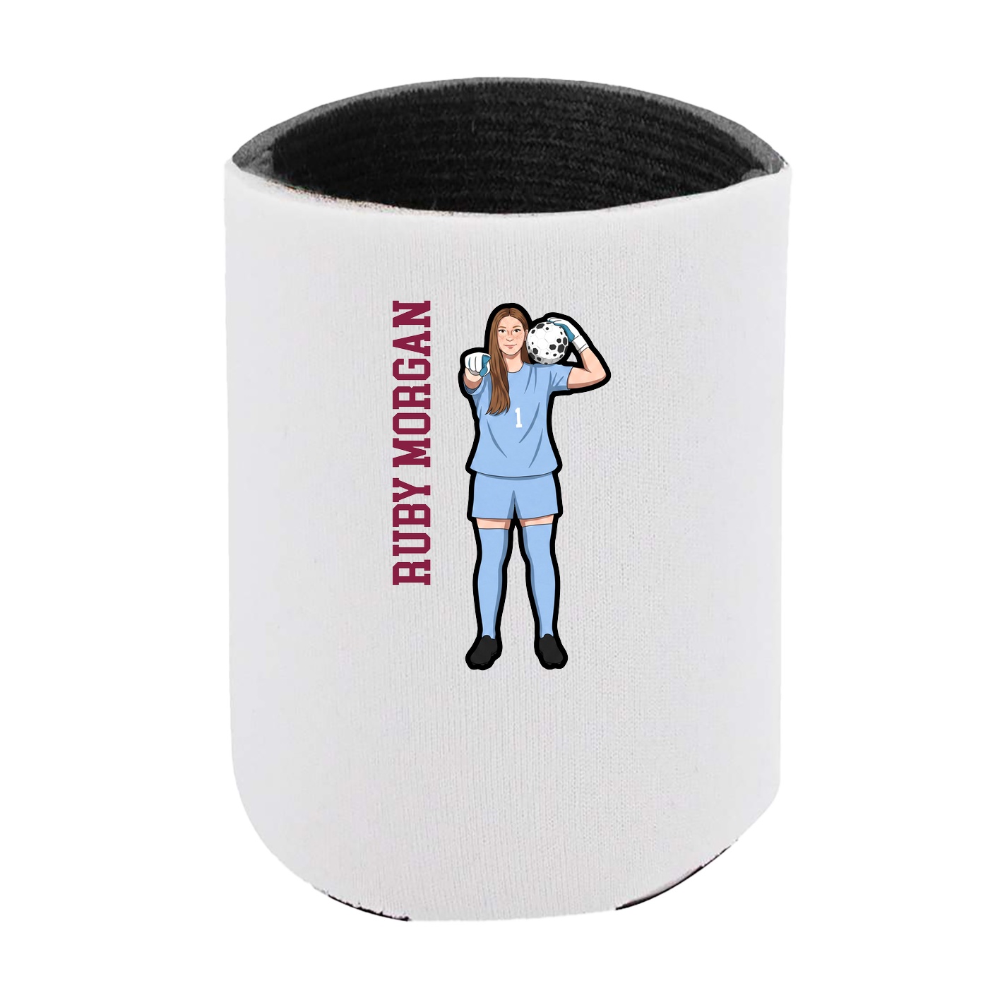 Can Holder — Name Vertical in White
