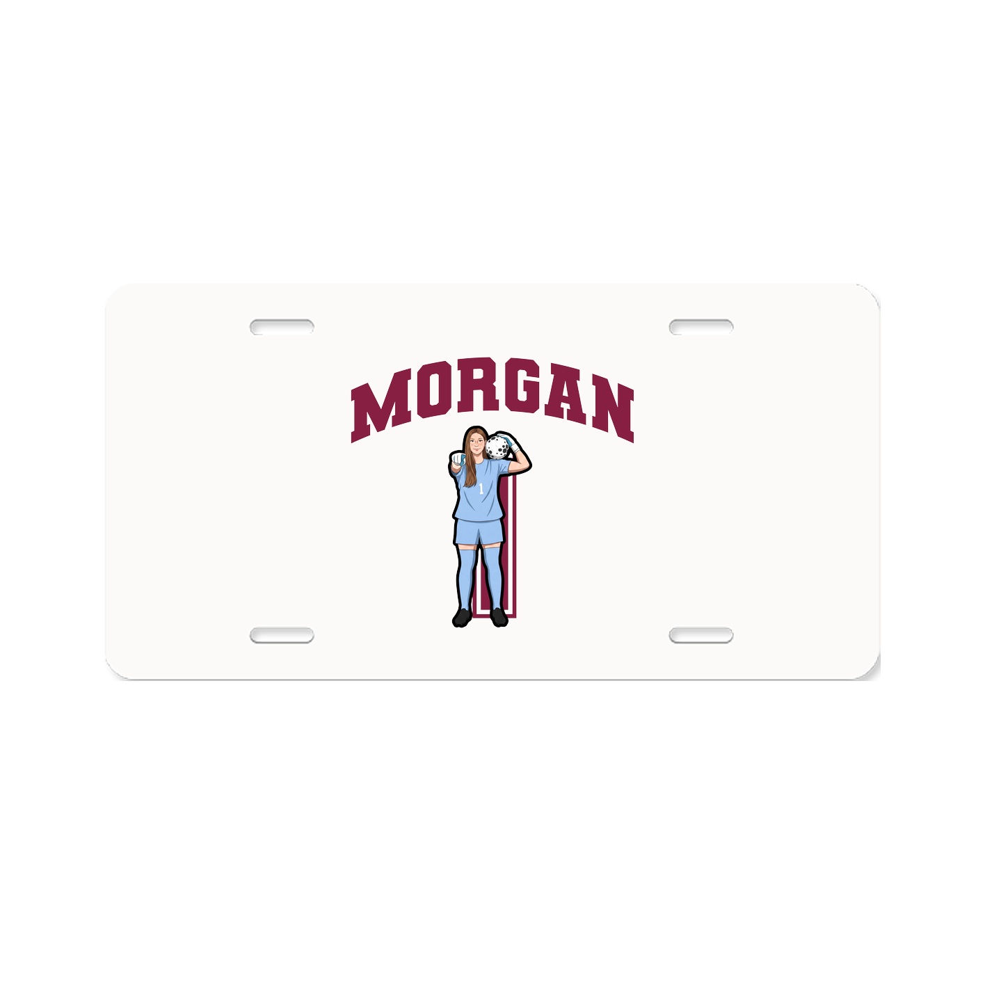 License Plate — Number in Classic