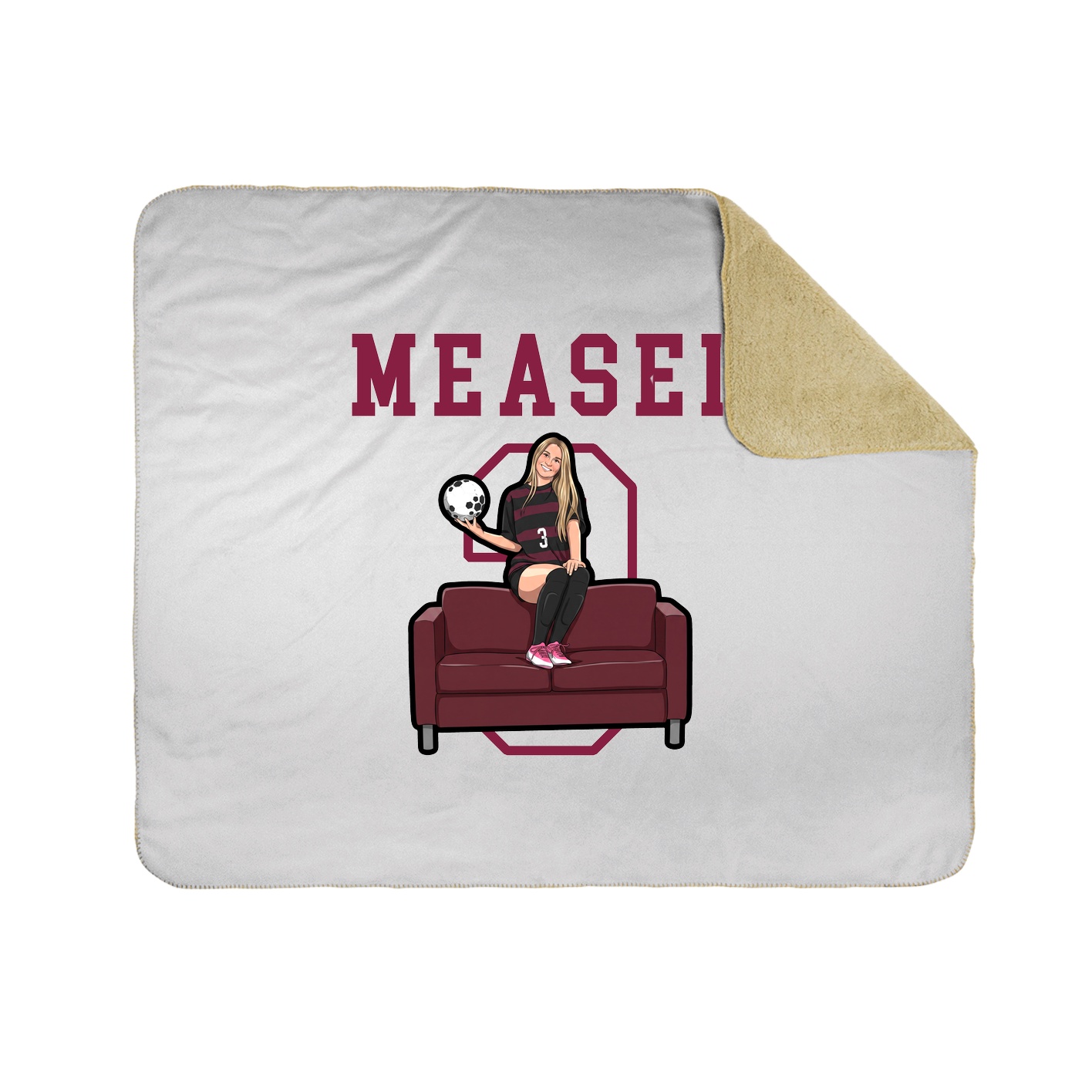Throw Blanket — Shirsey in White