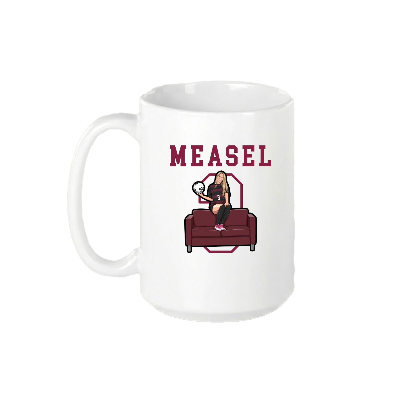 15oz Coffee Mug — Shirsey in White