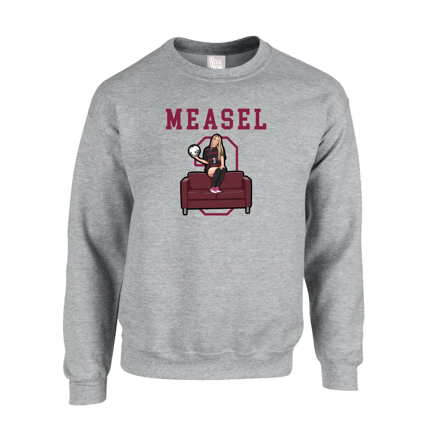 Fleece Crew — Shirsey in Grey