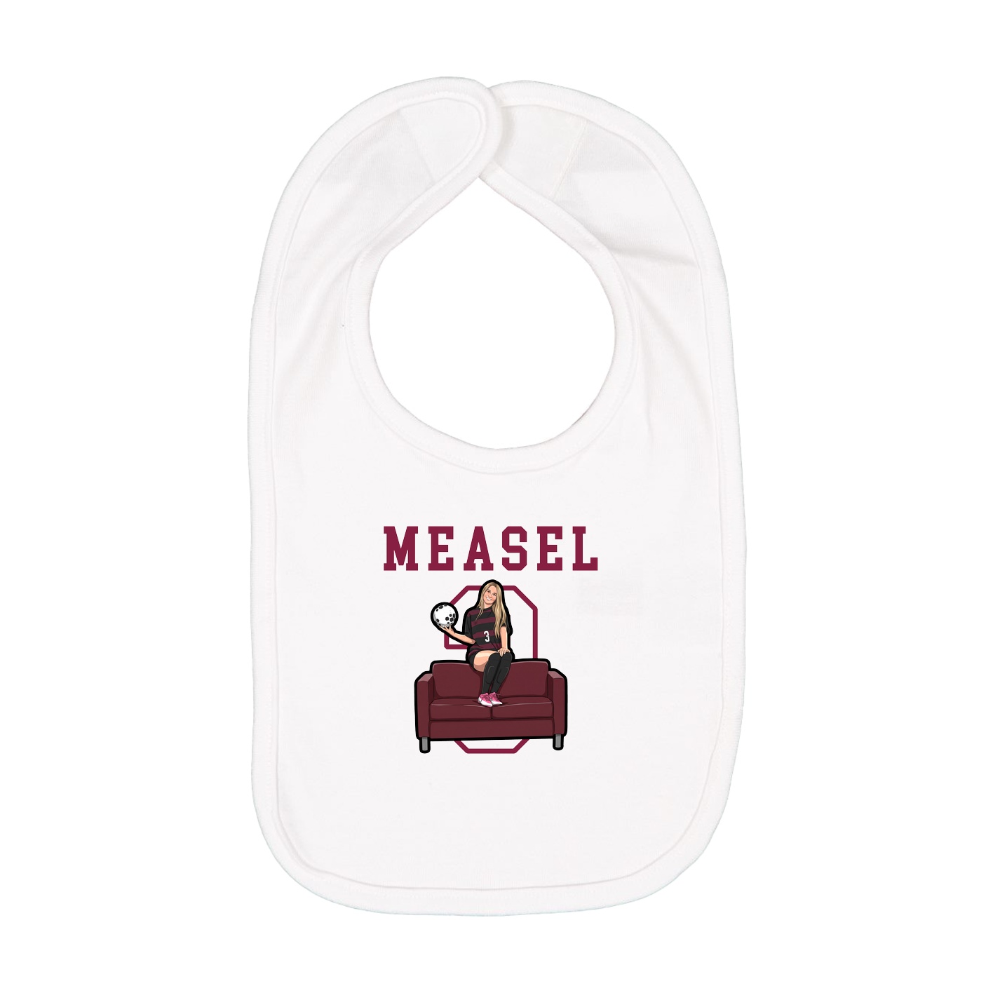 Infant Bib — Shirsey in White