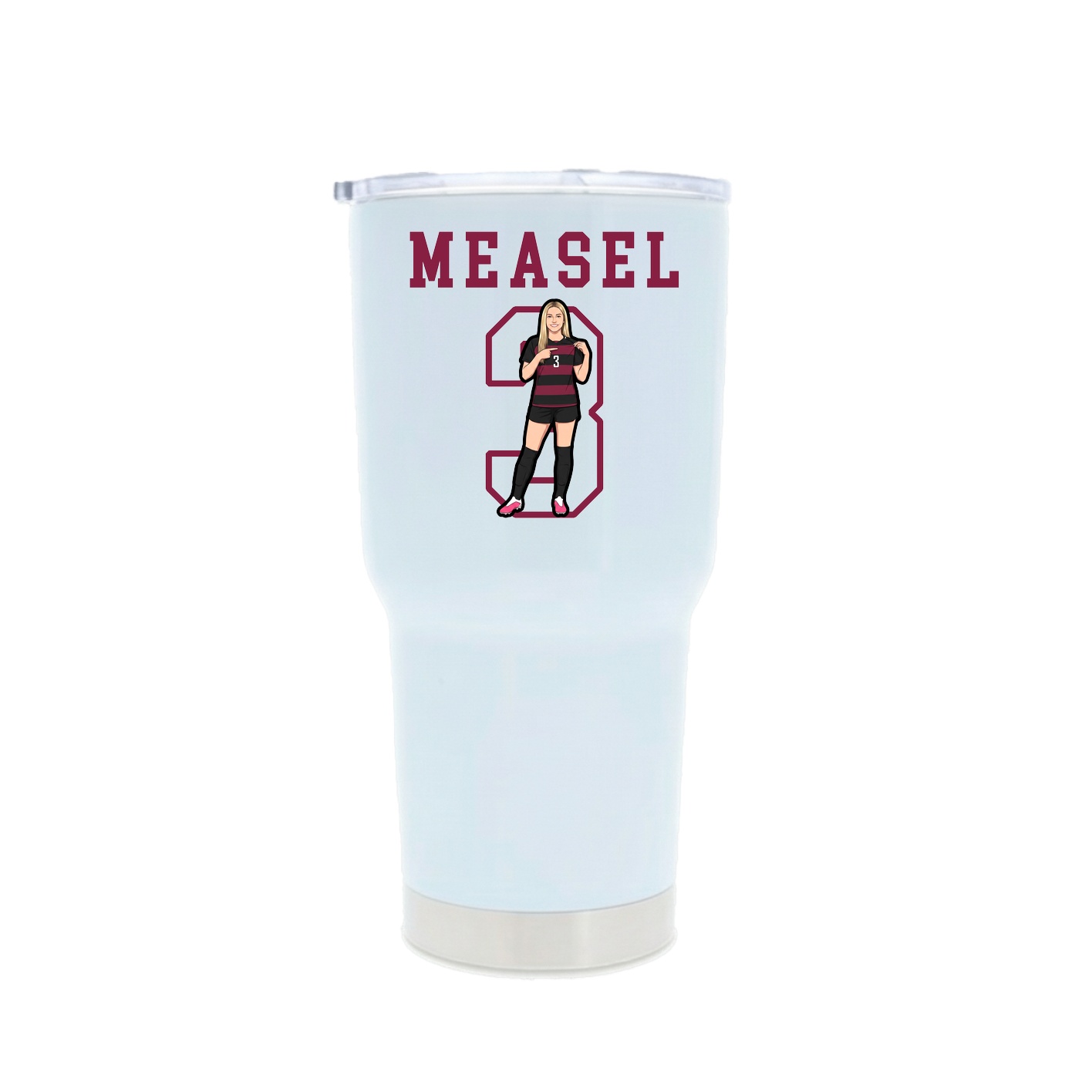 30oz Stainless Steel Tumbler — Shirsey in White