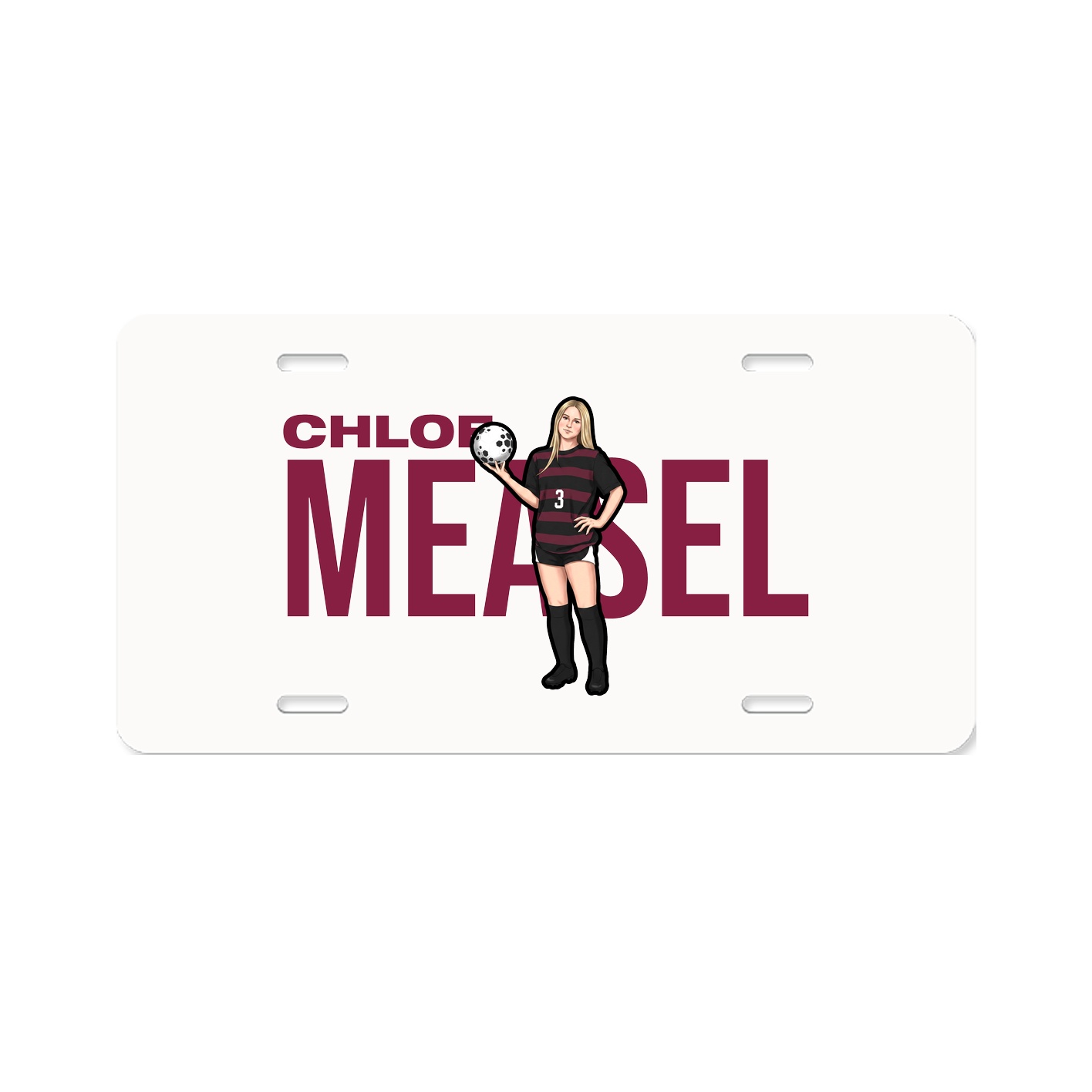 License Plate — Player Name in Classic