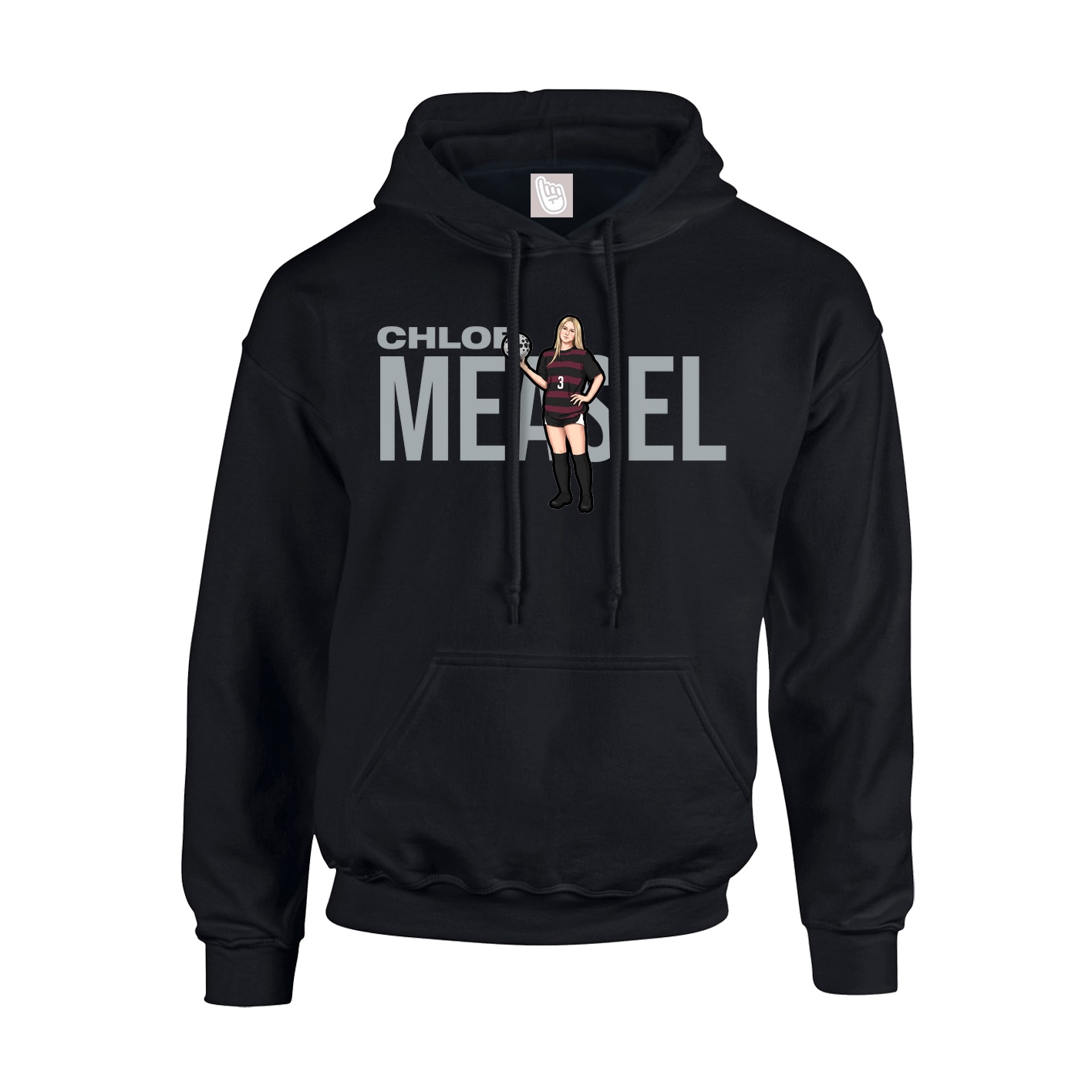 Youth Hoodie — Player Name in Black