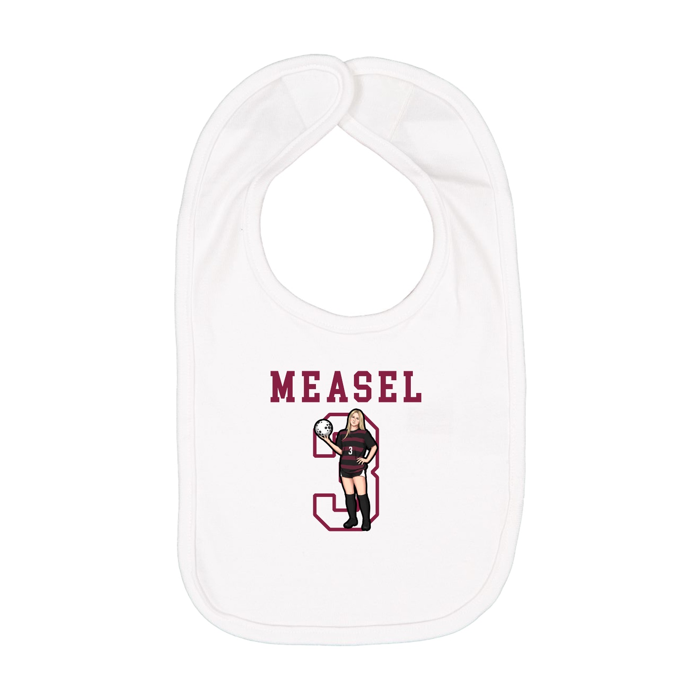 Infant Bib — Shirsey in White