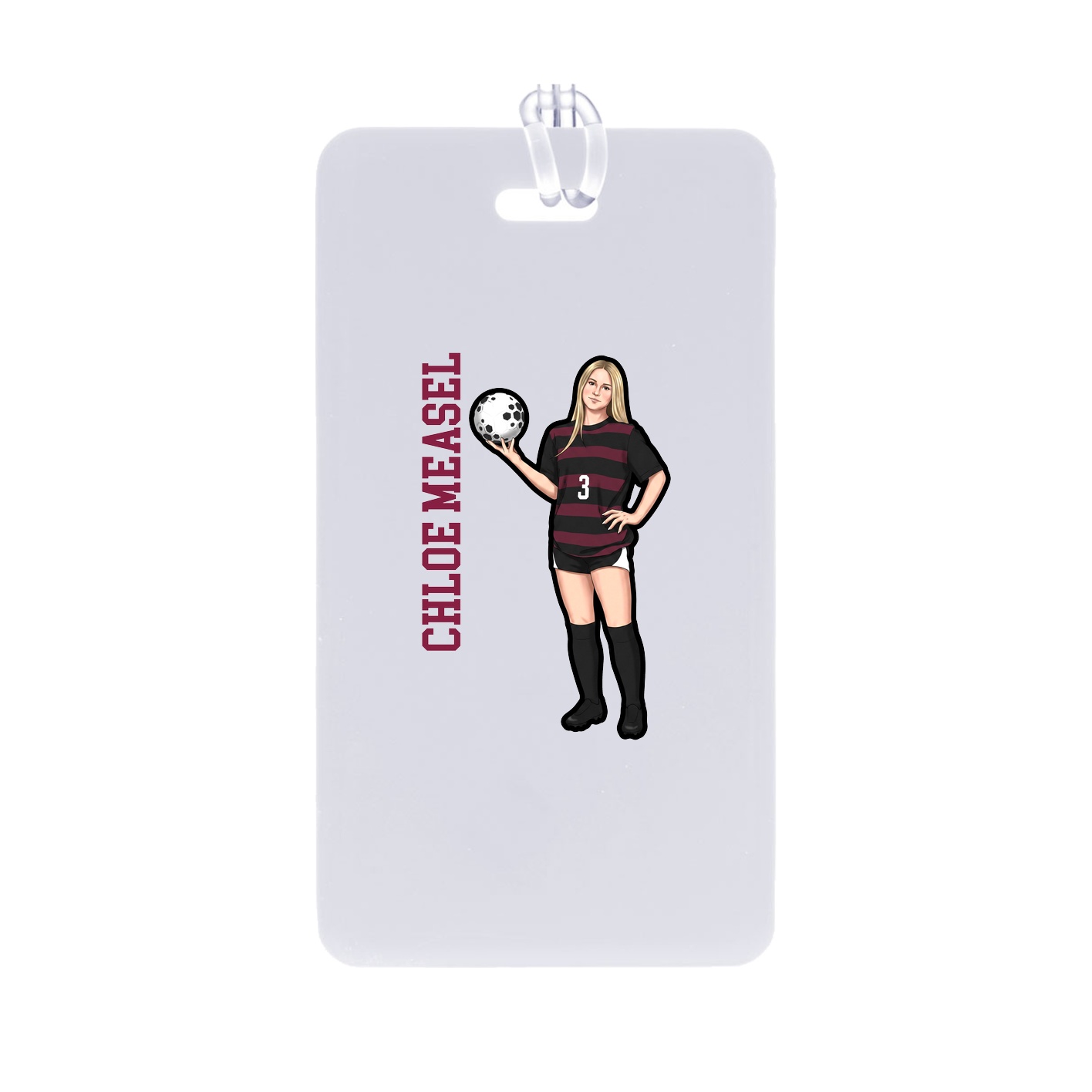 Bag Tag — Name Vertical in Classic