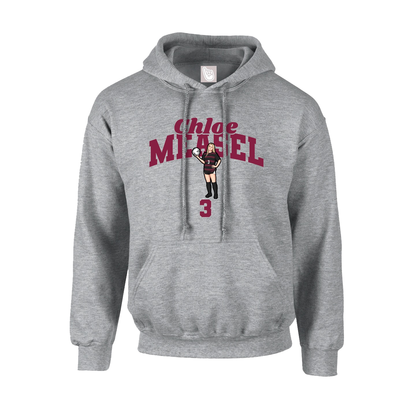 Hoodie — Signature Arch in Grey
