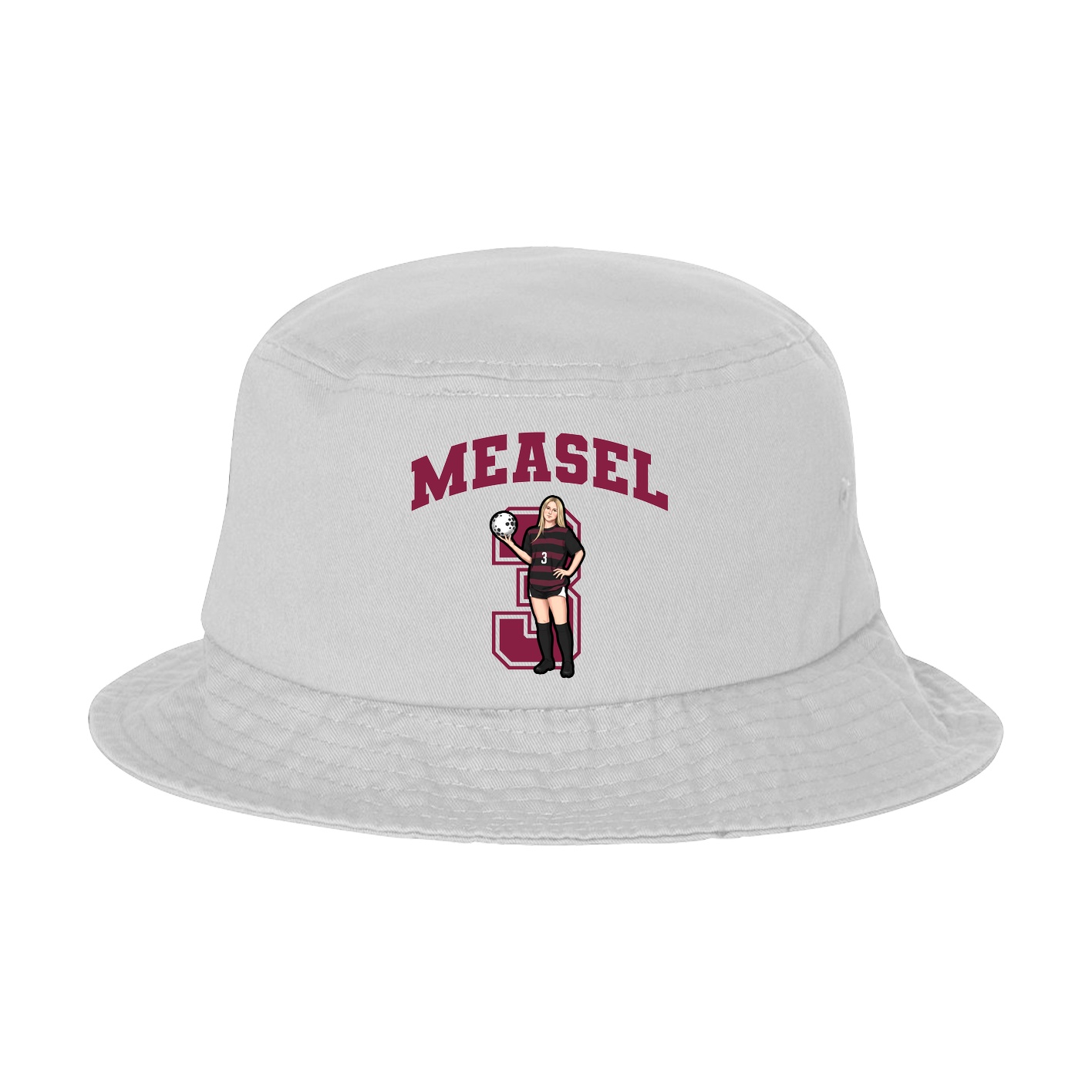 Bucket Cap — Number in White