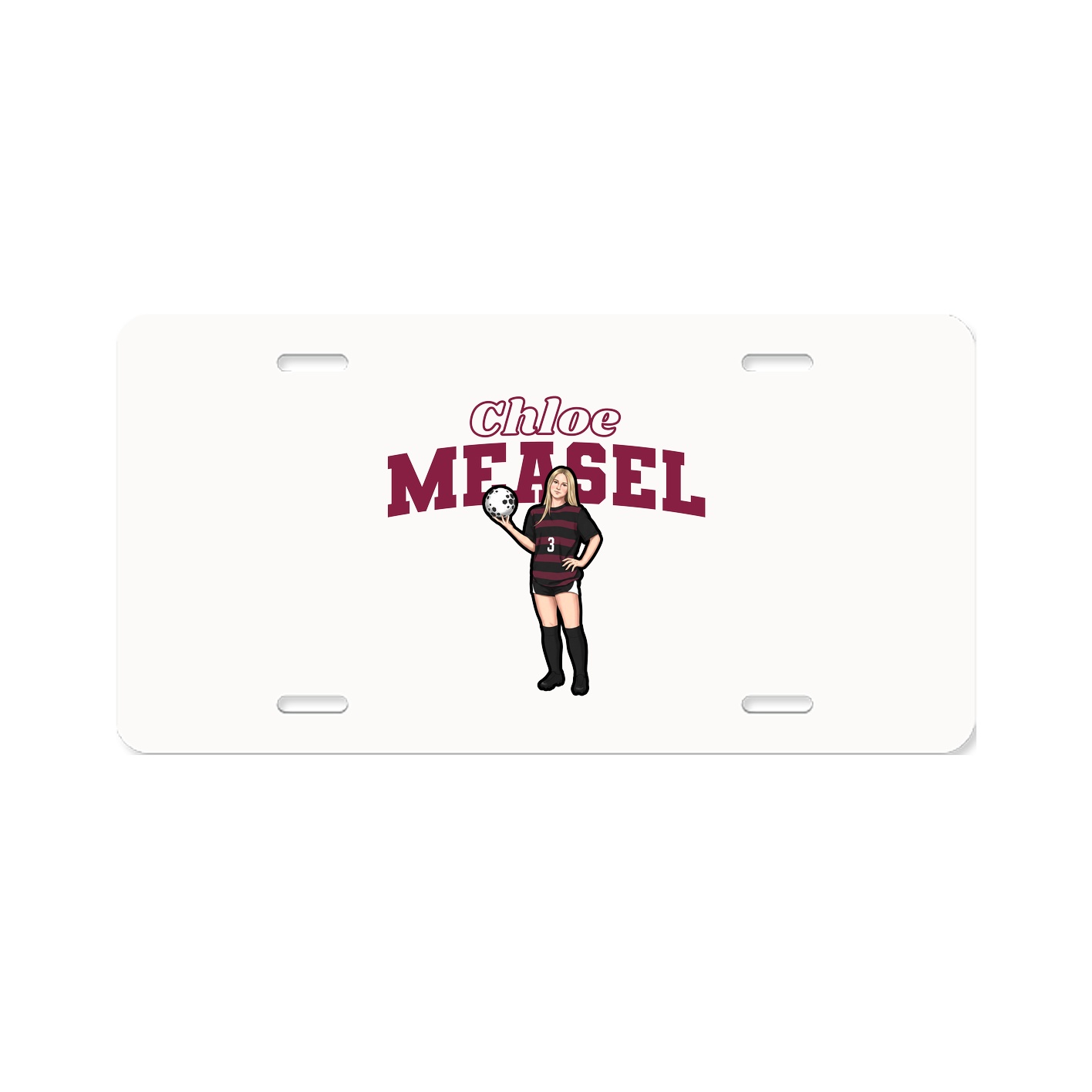 License Plate — Name Arch in Classic