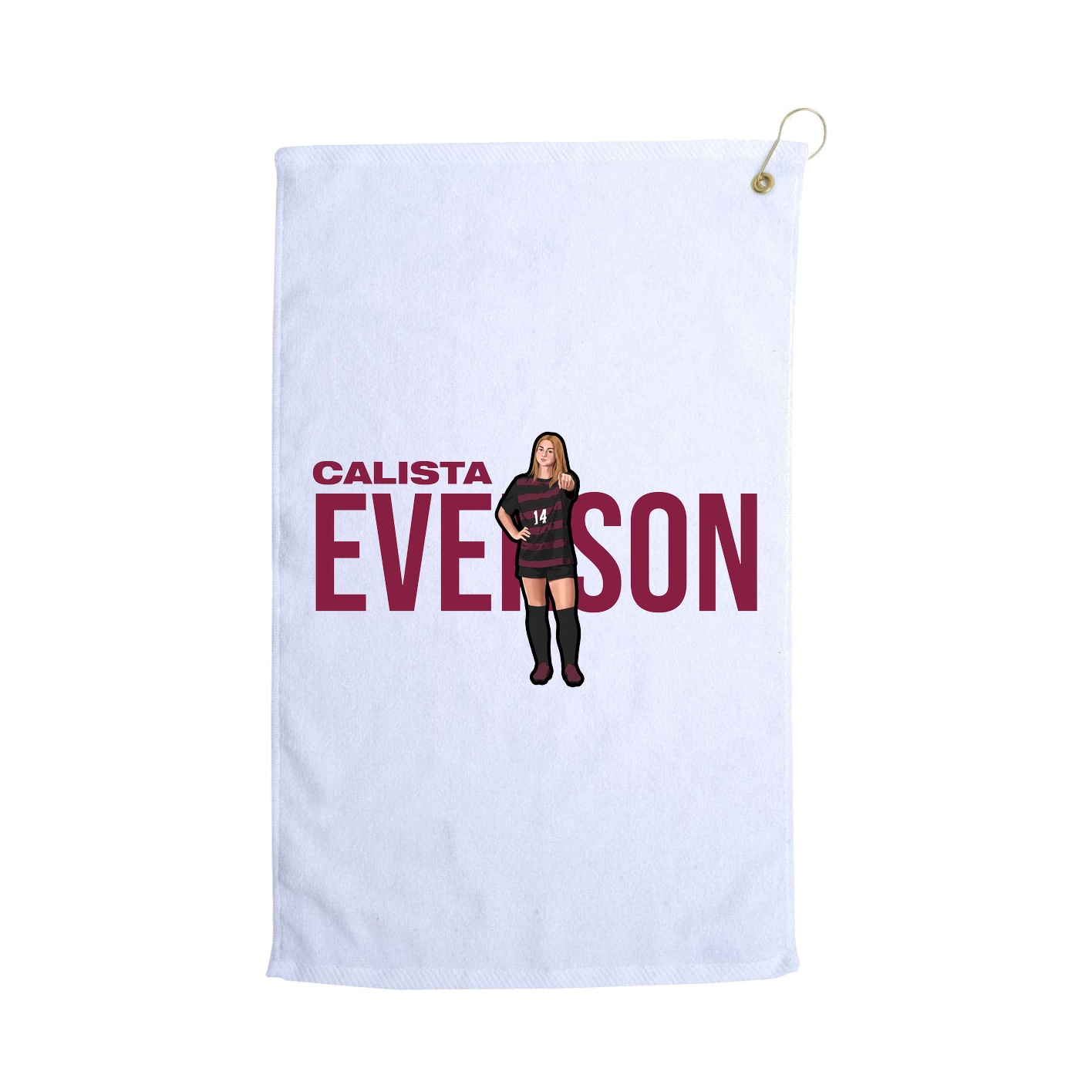 Golf Towel — Player Name in White