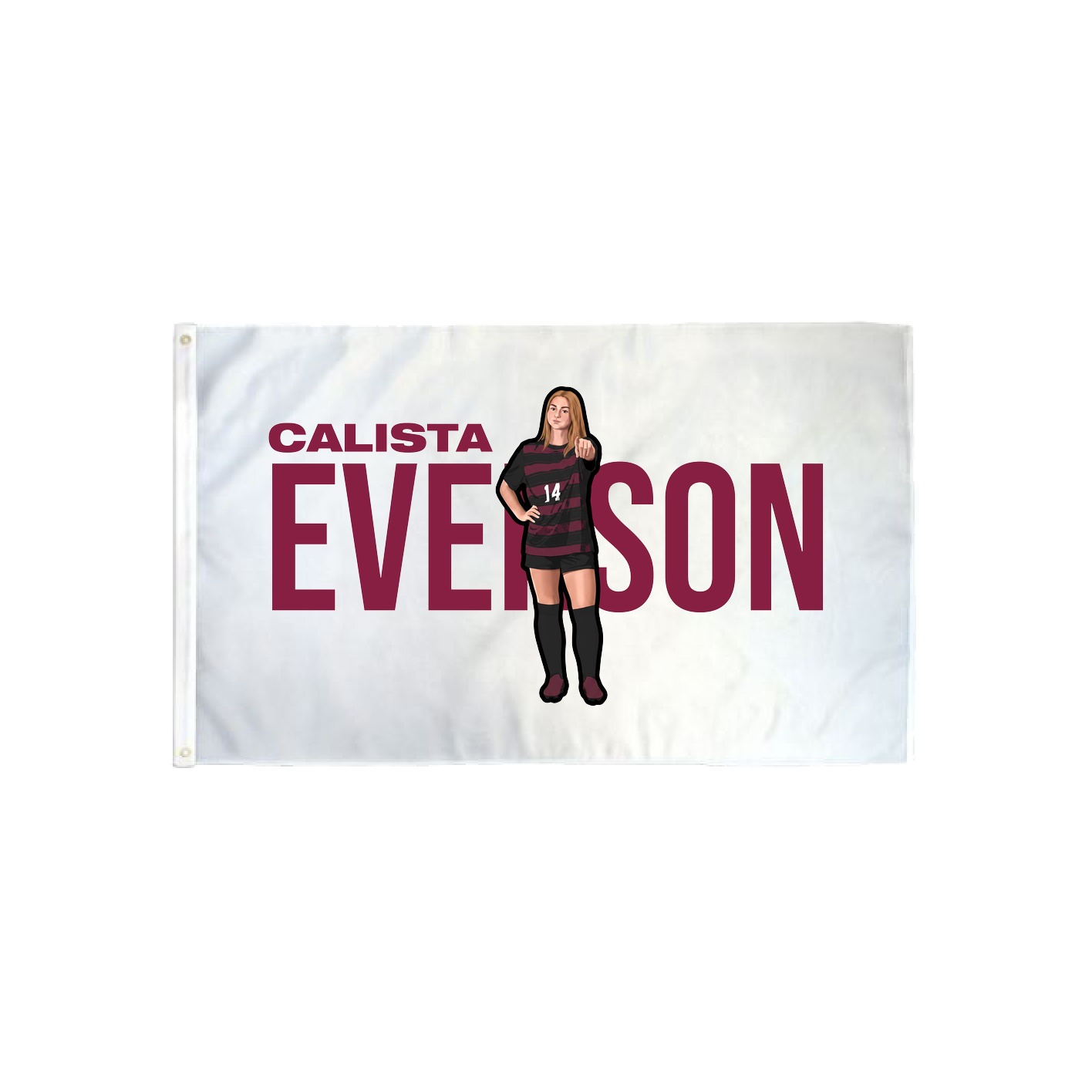 3x5 Flag — Player Name in Classic