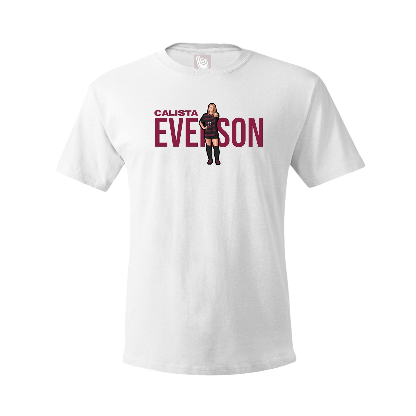 Youth Tee — Player Name in White