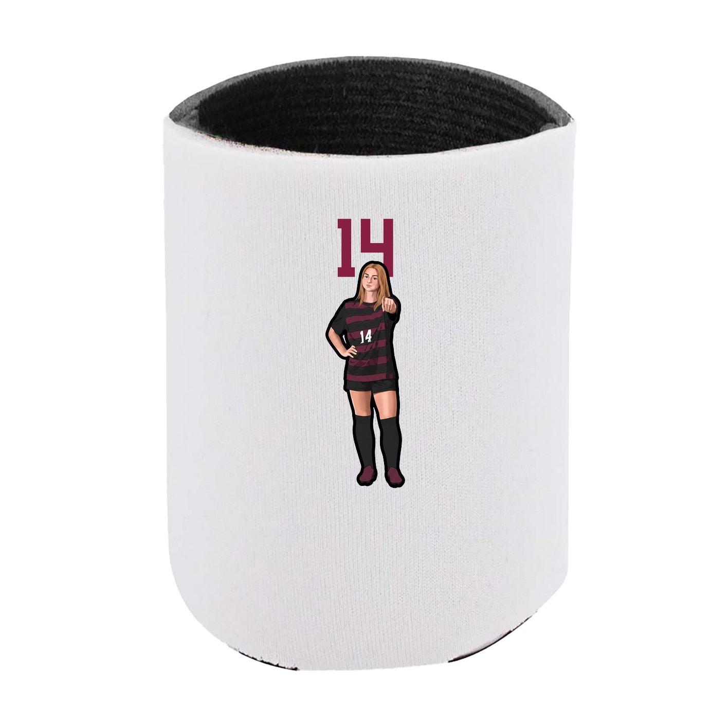 Can Holder — Number Top in White