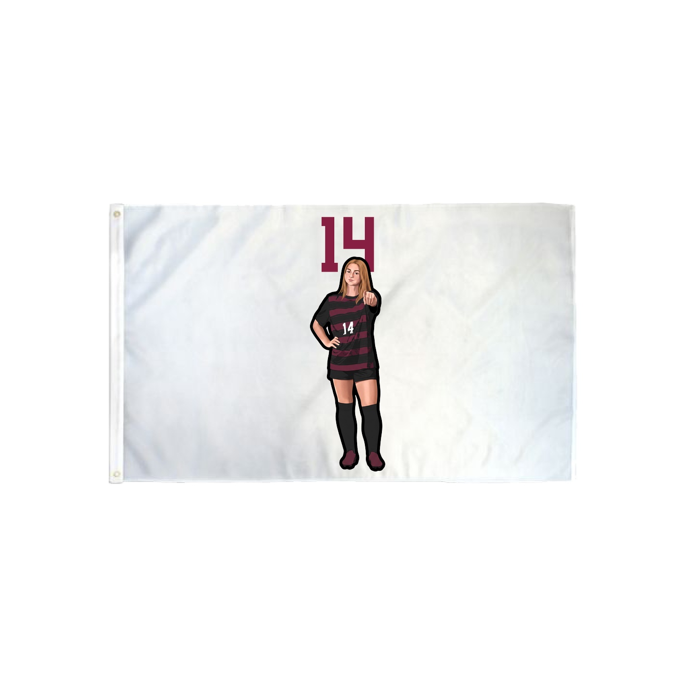 3x5 Flag — Number Top in Classic
