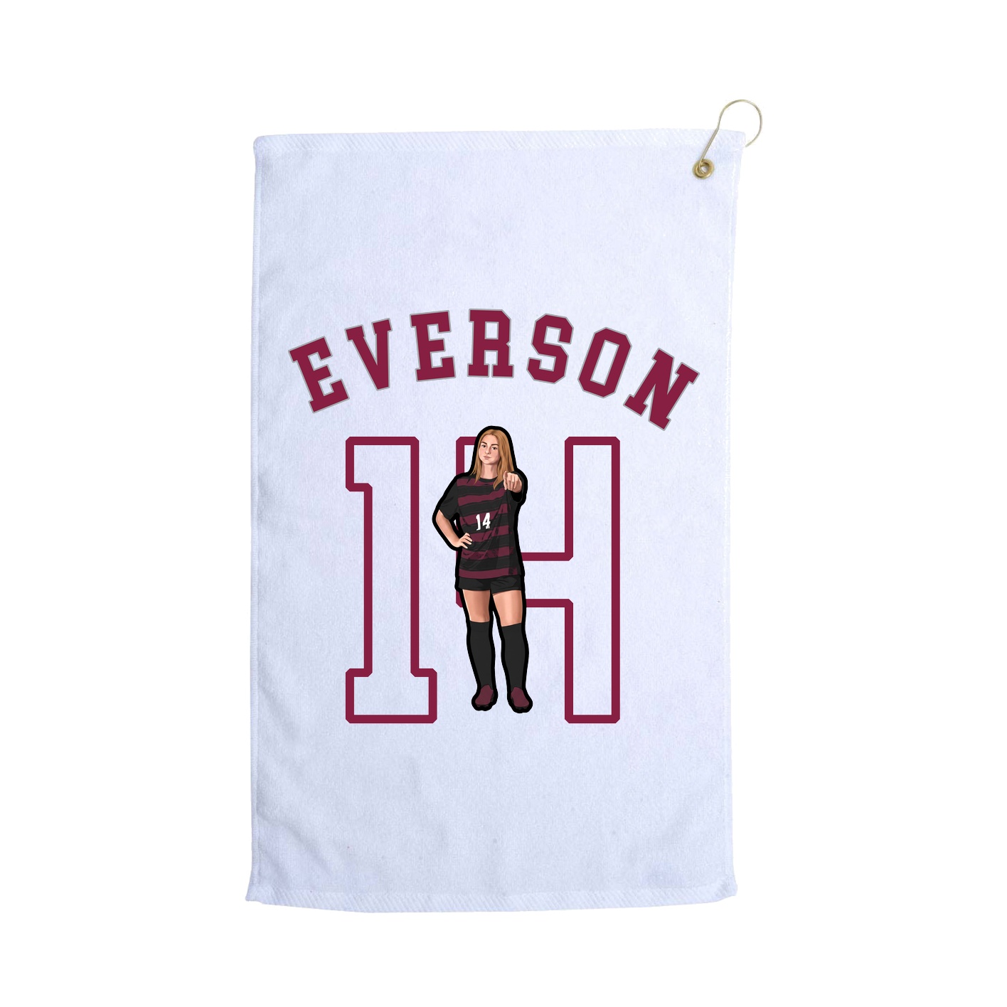 Golf Towel — Shirsey Arch in White
