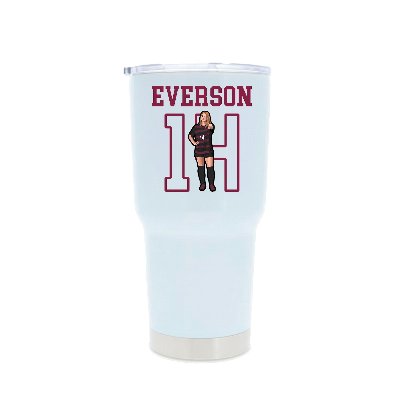 30oz Stainless Steel Tumbler — Shirsey in White