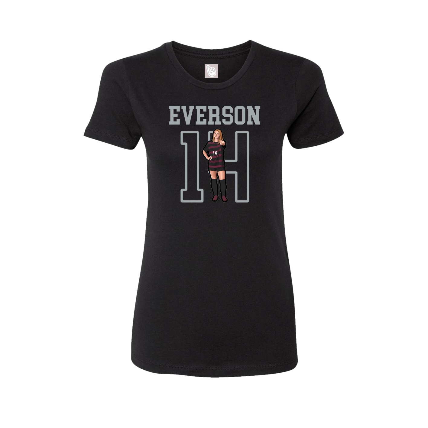 Fitted Women's Tee — Shirsey in Black