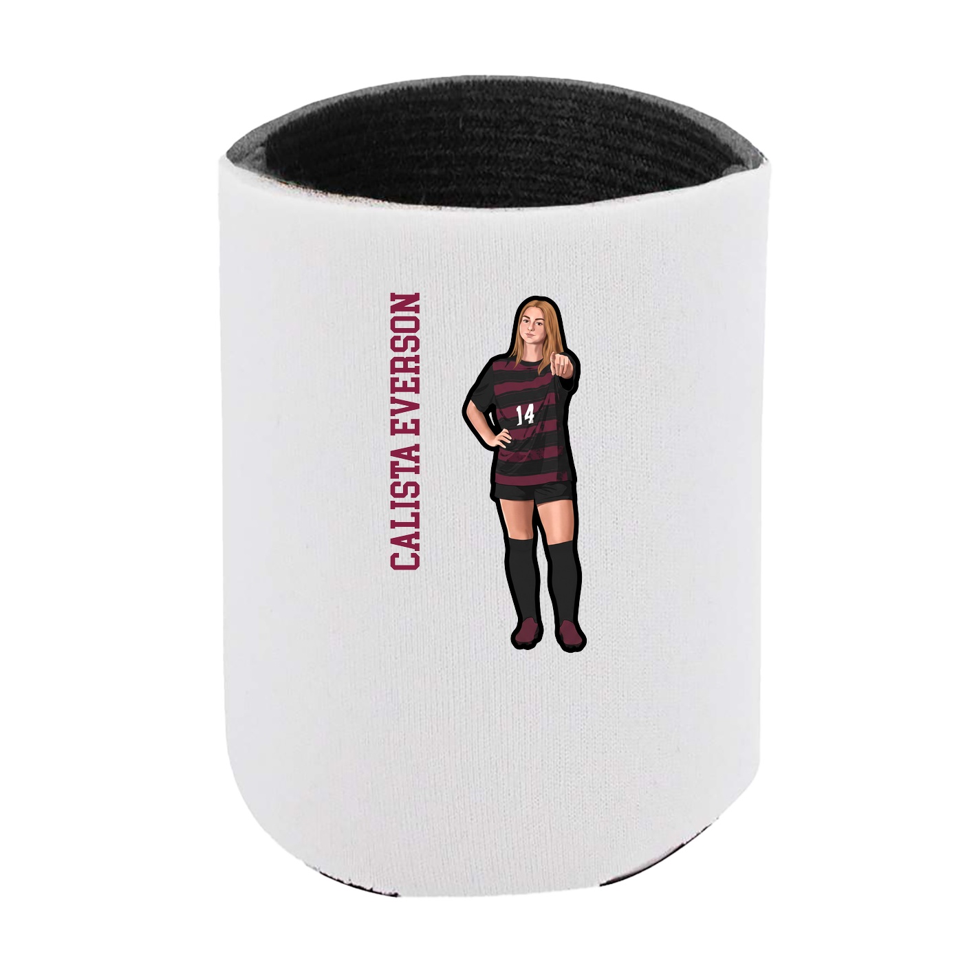 Can Holder — Name Vertical in White