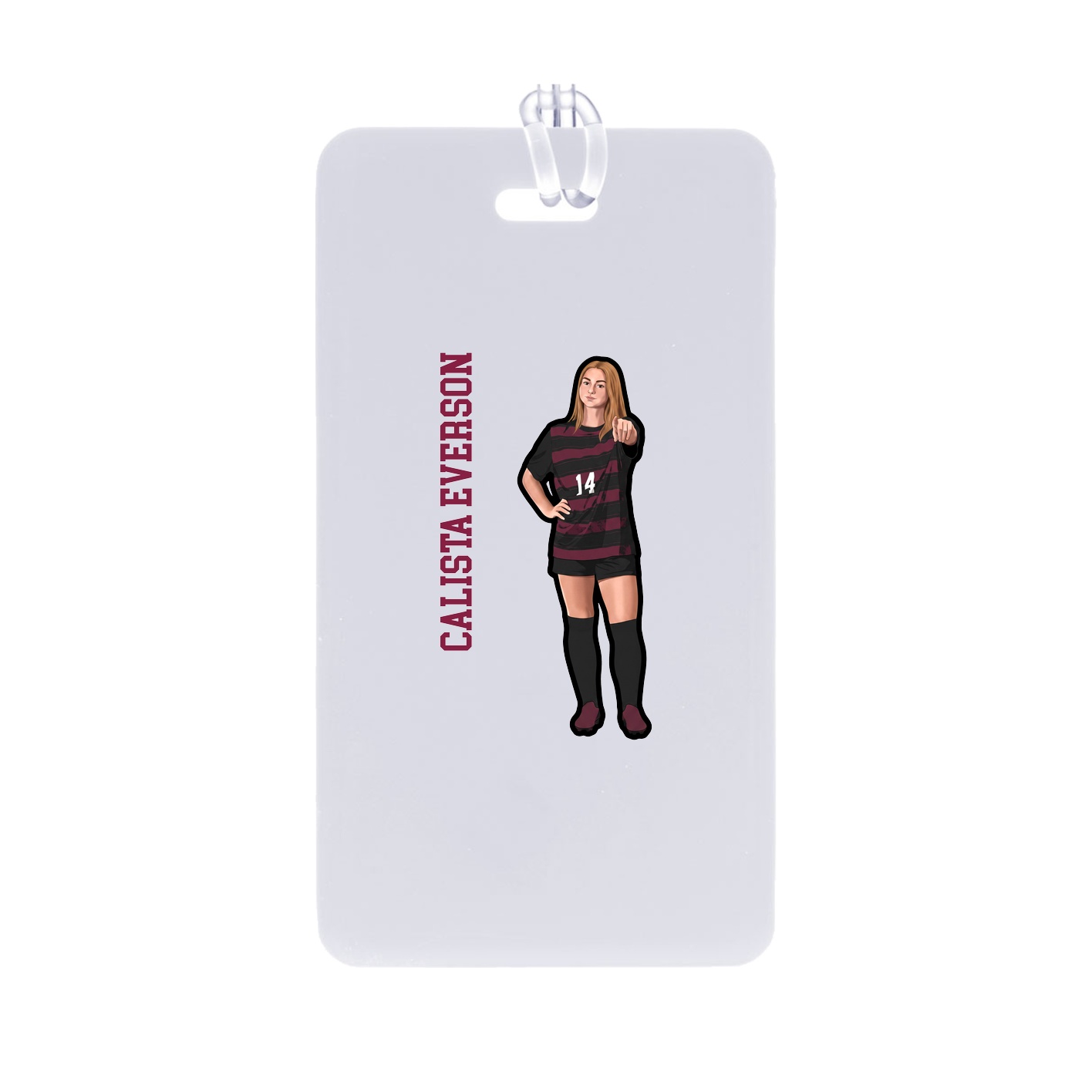 Bag Tag — Name Vertical in Classic
