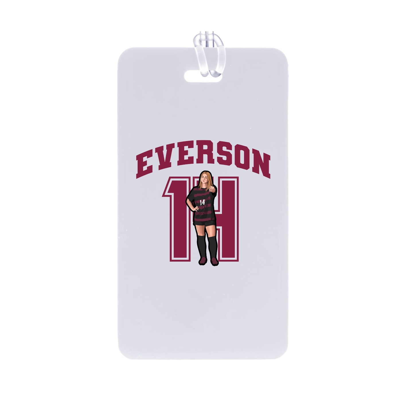 Bag Tag — Number in Classic