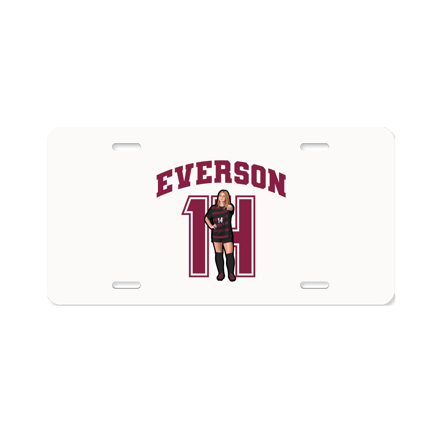 License Plate — Number in Classic