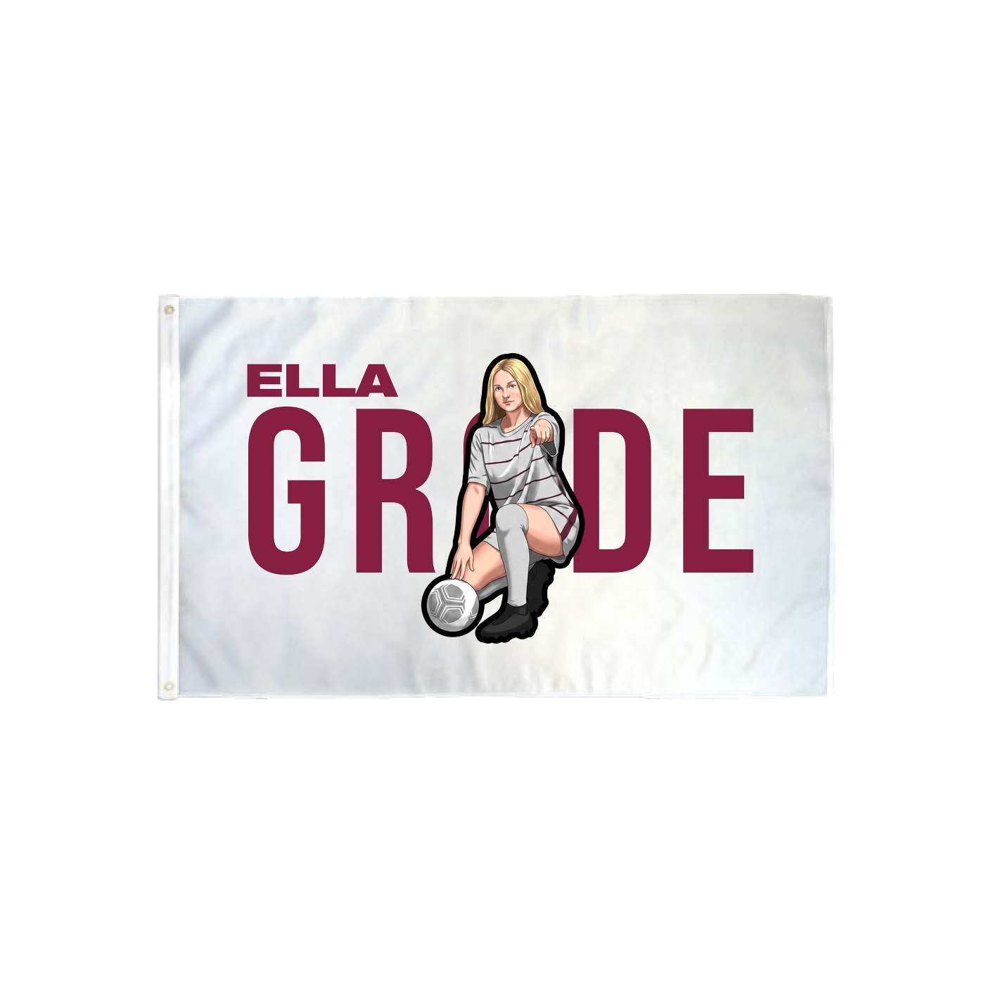 3x5 Flag — Player Name in Classic