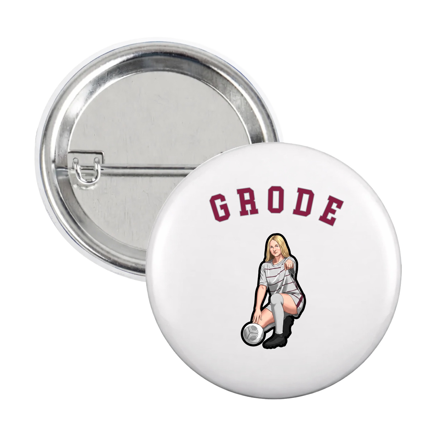 Game Day Button — Shirsey Arch in White