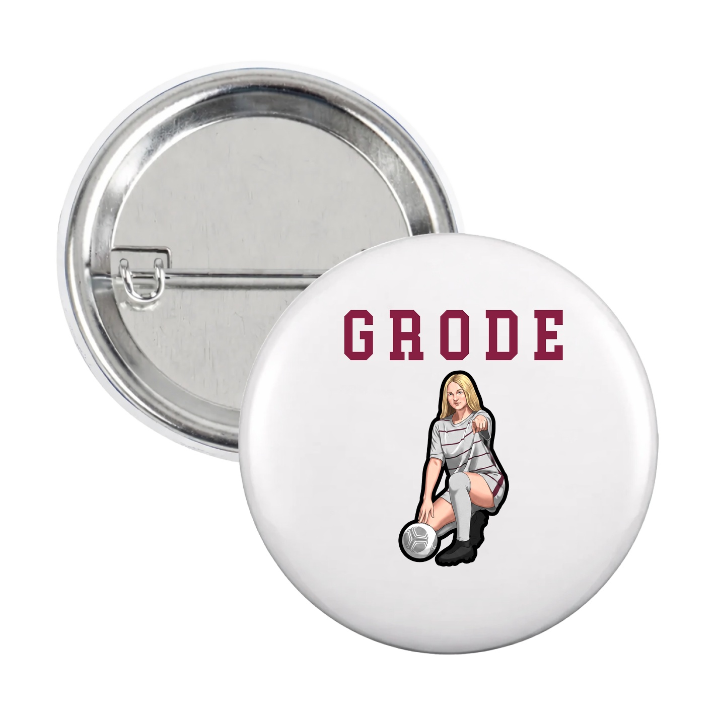 Game Day Button — Shirsey in White