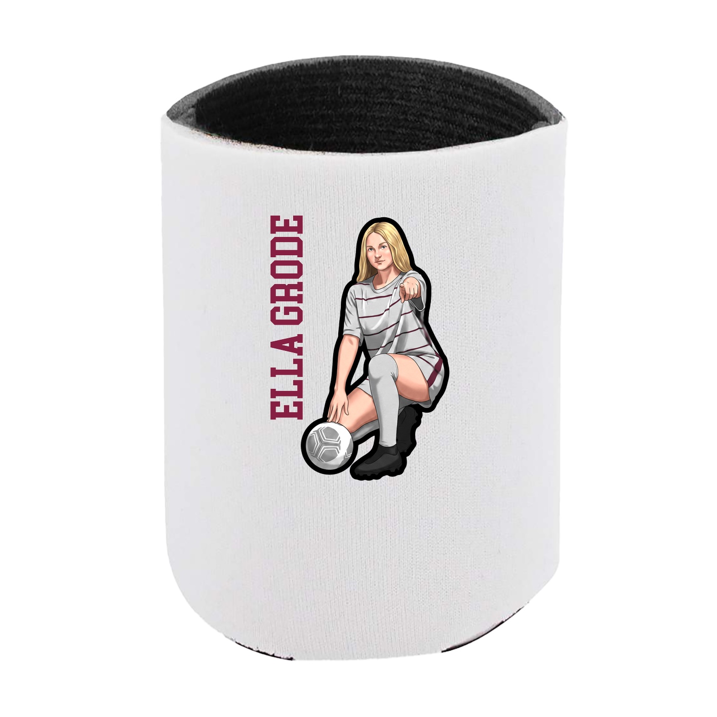 Can Holder — Name Vertical in White