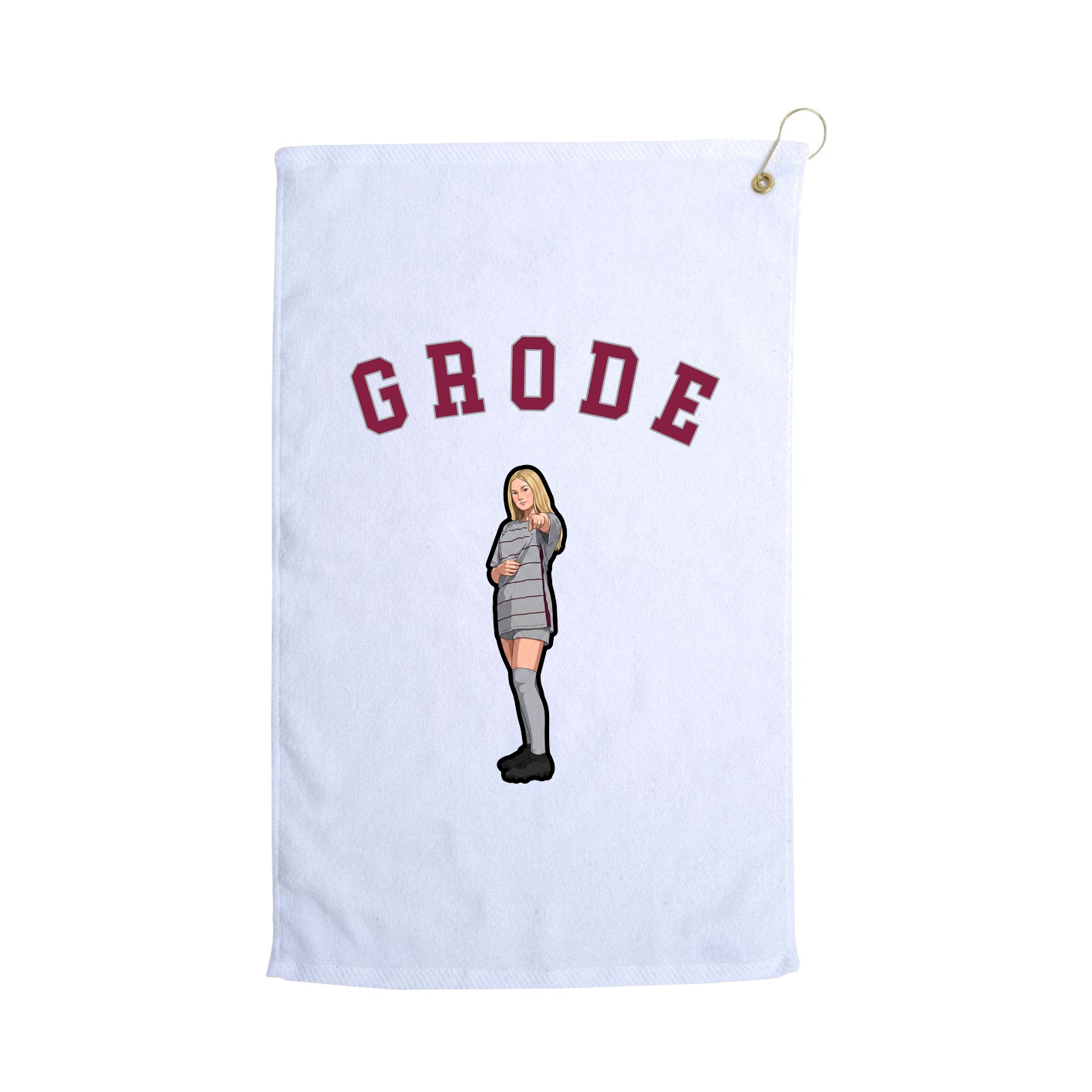Golf Towel — Shirsey Arch in White