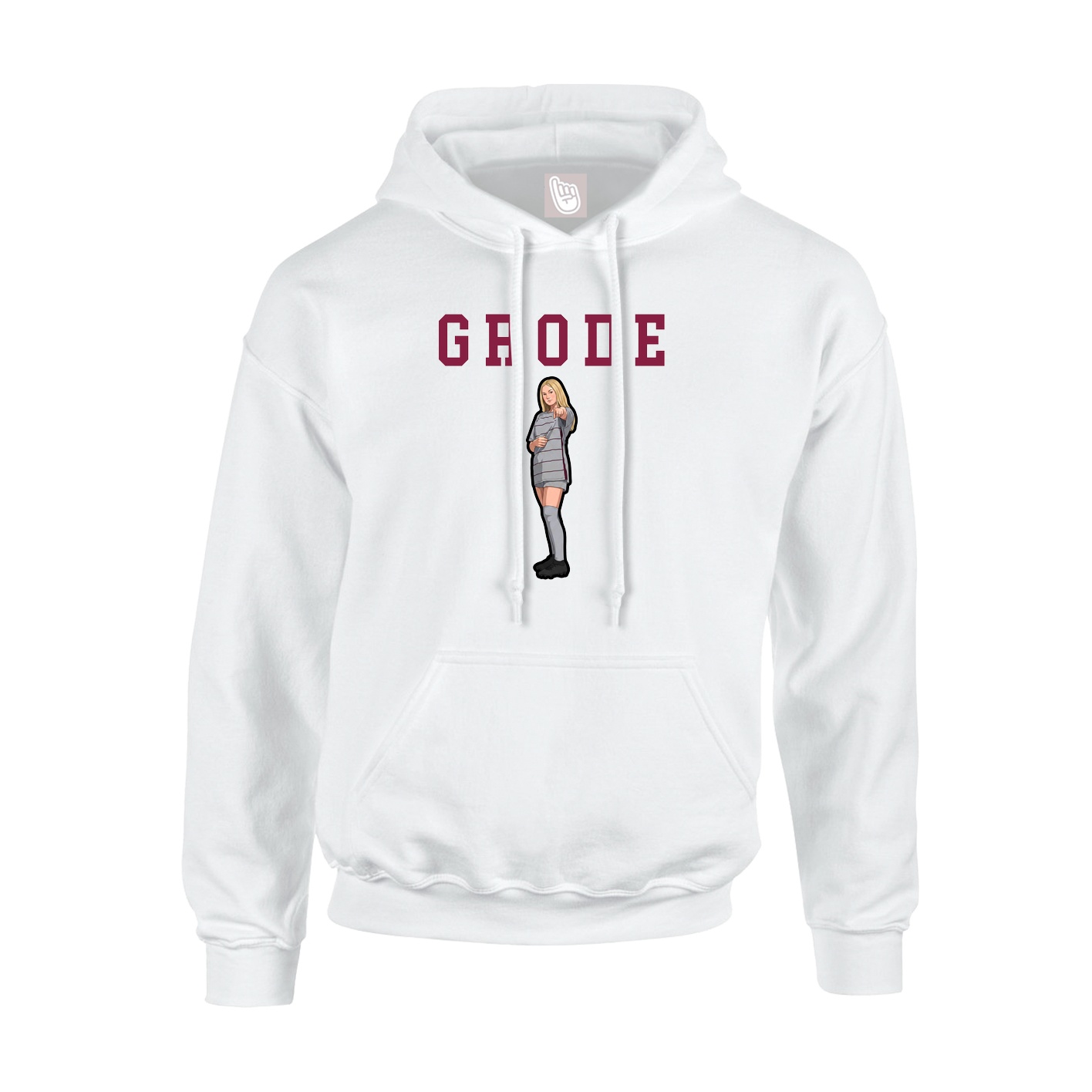Youth Hoodie — Shirsey in White