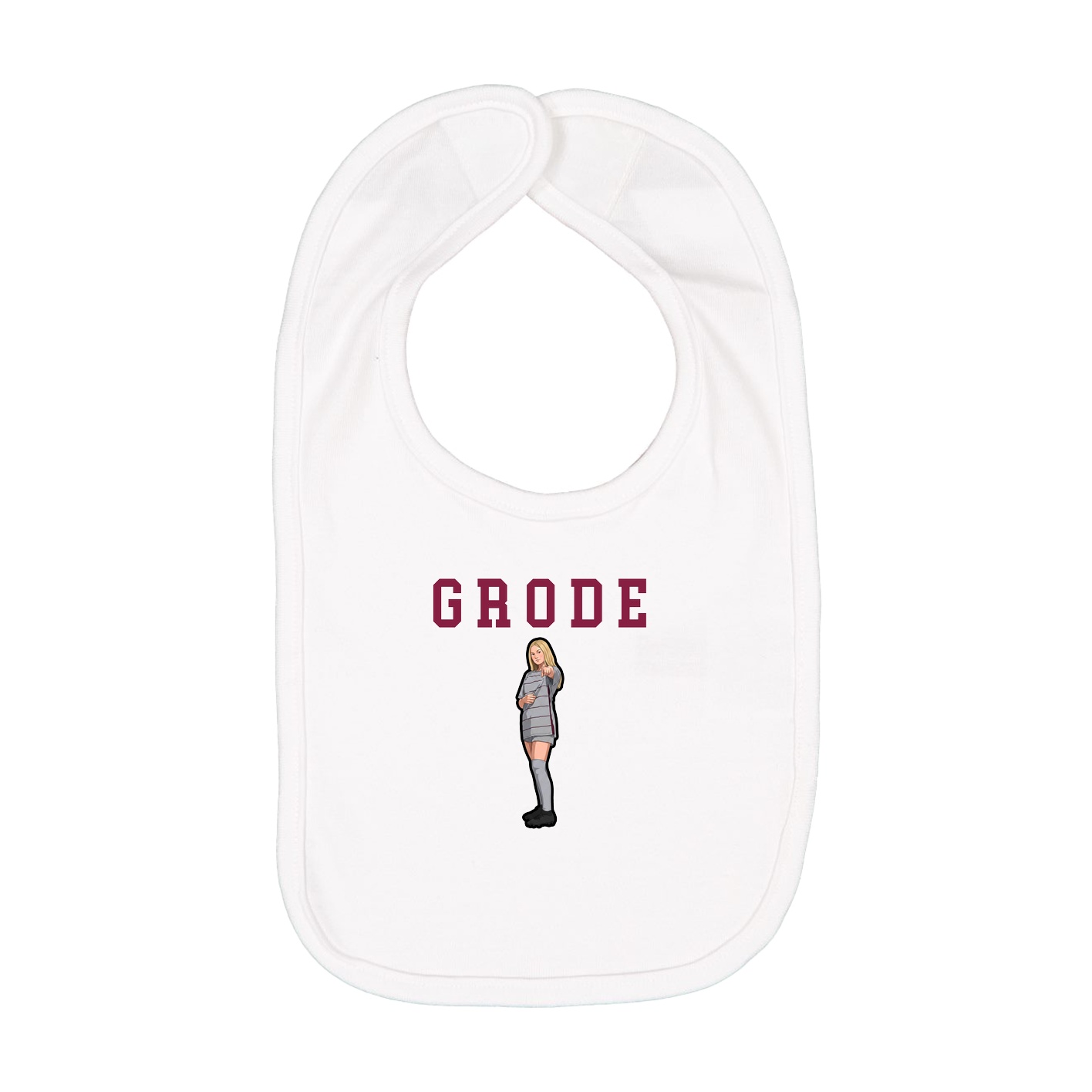 Infant Bib — Shirsey in White