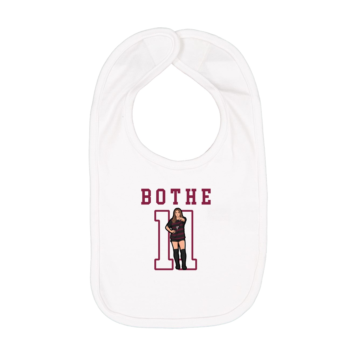 Infant Bib — Shirsey in White