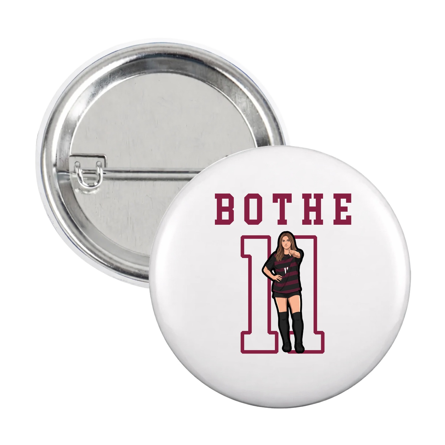 Game Day Button — Shirsey in White