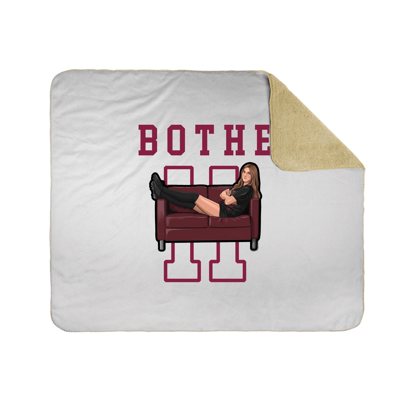 Throw Blanket — Shirsey in White