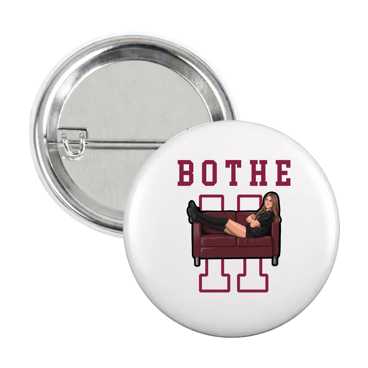 Game Day Button — Shirsey in White