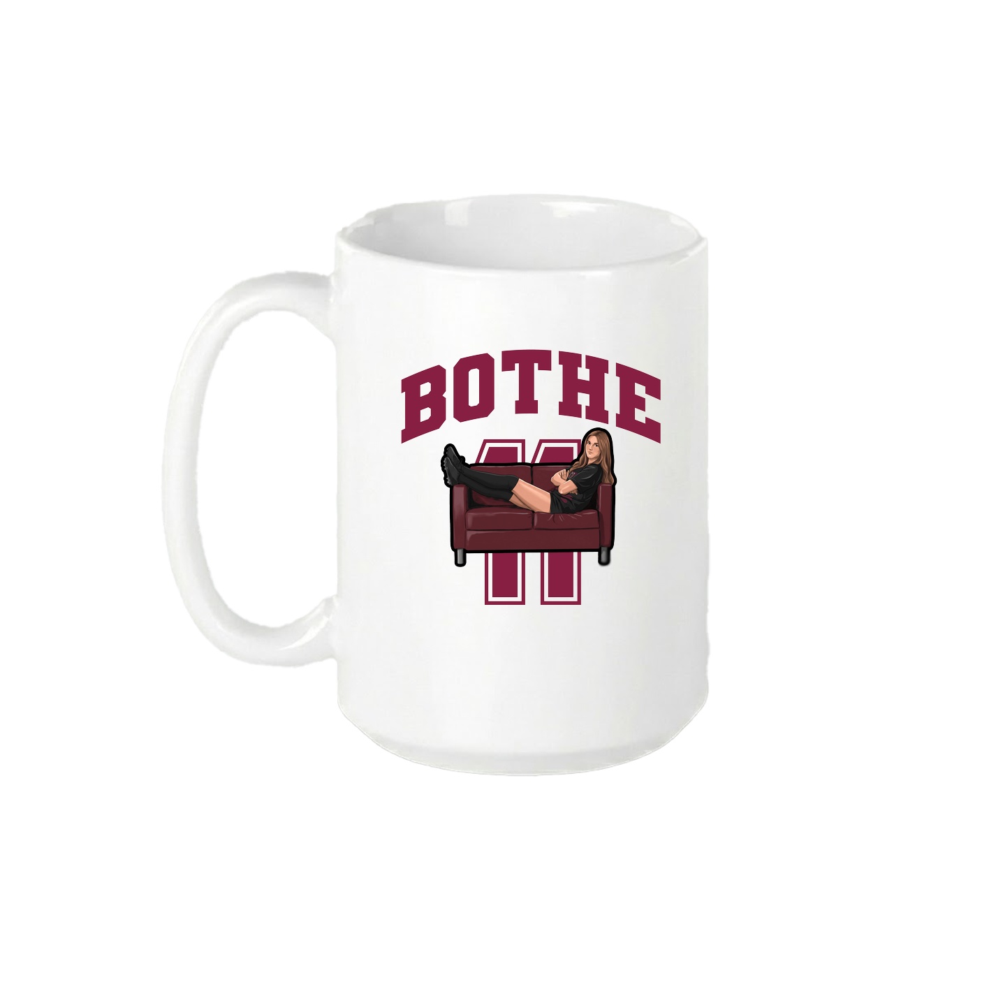 15oz Coffee Mug — Number in White