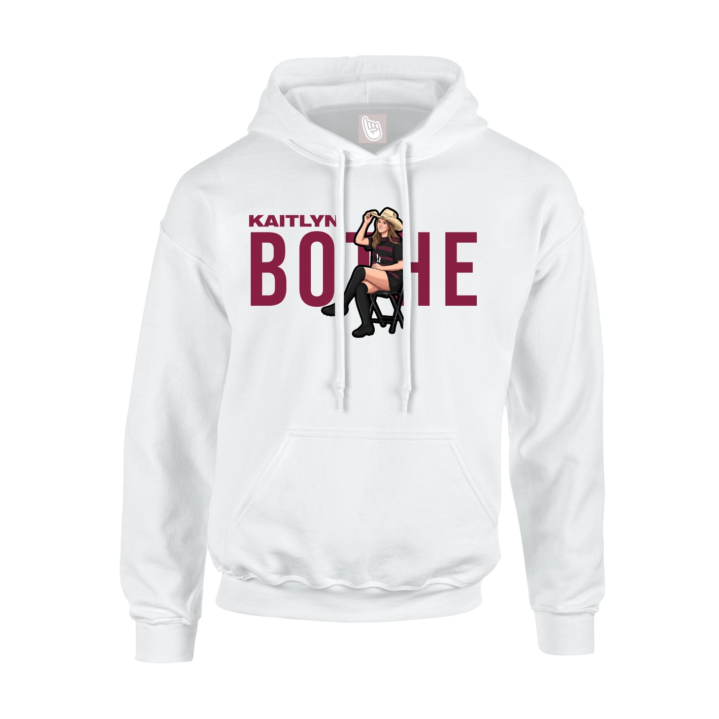 Hoodie — Player Name in White