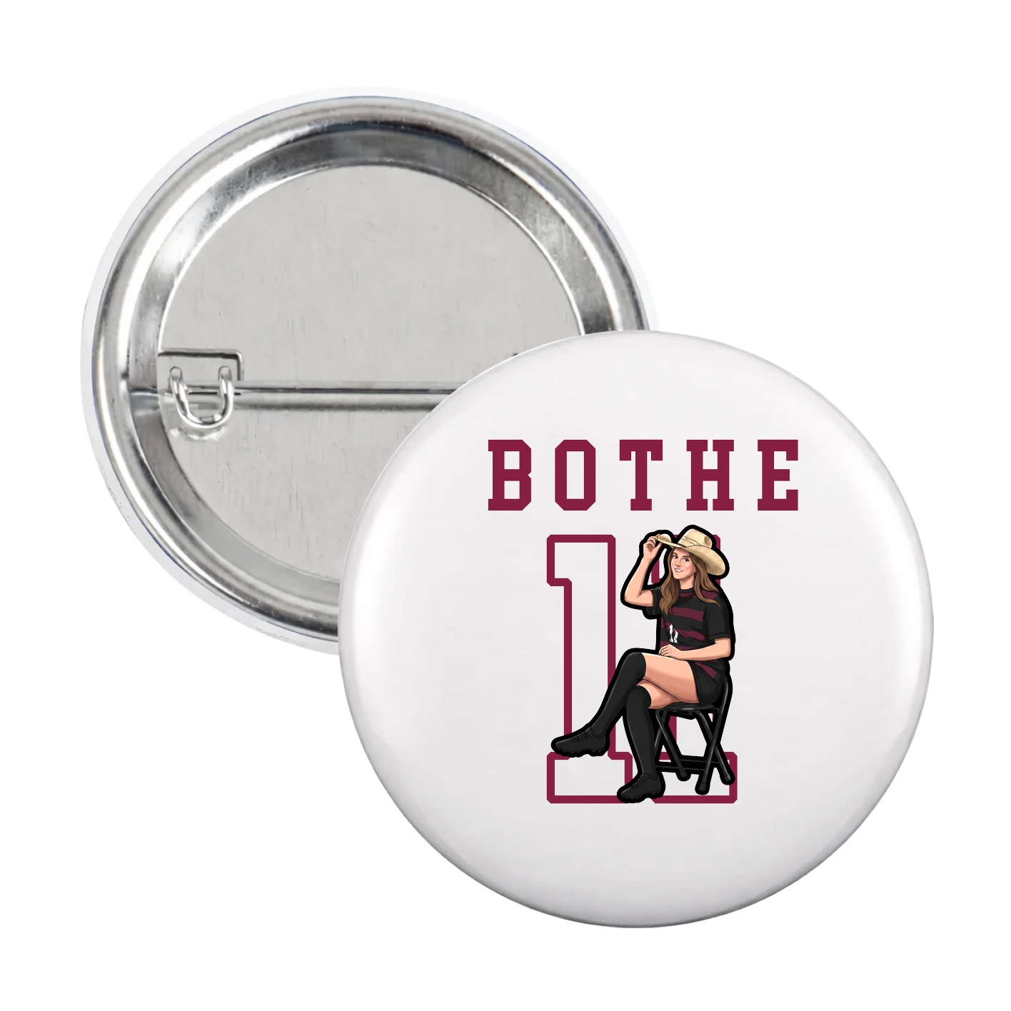 Game Day Button — Shirsey in White