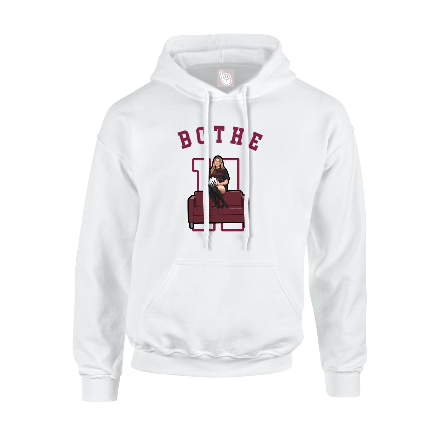 Youth Hoodie — Shirsey Arch in White