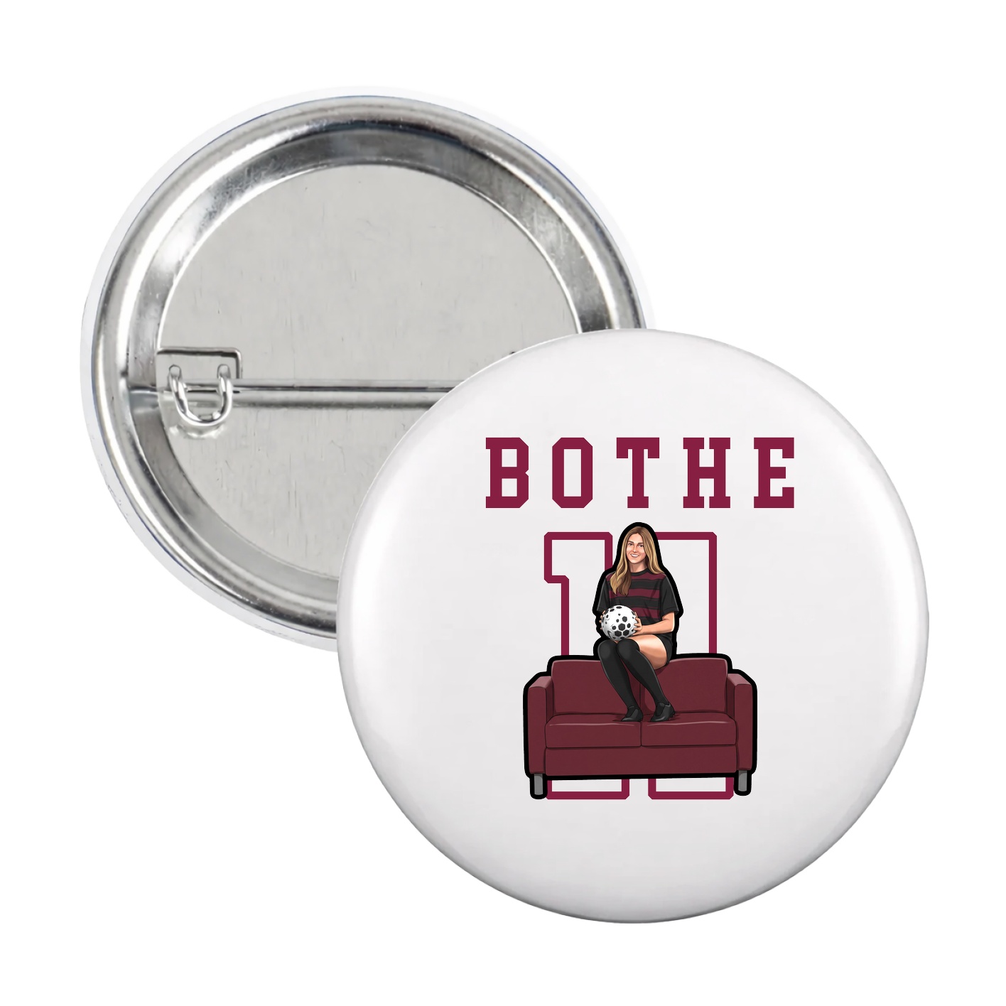 Game Day Button — Shirsey in White
