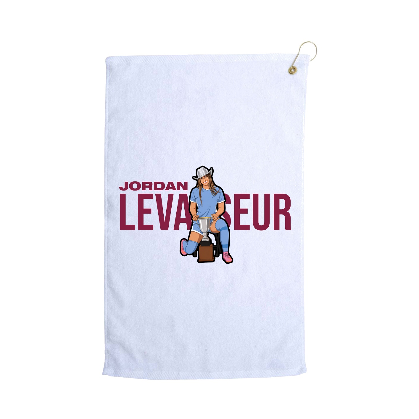 Golf Towel — Player Name in White
