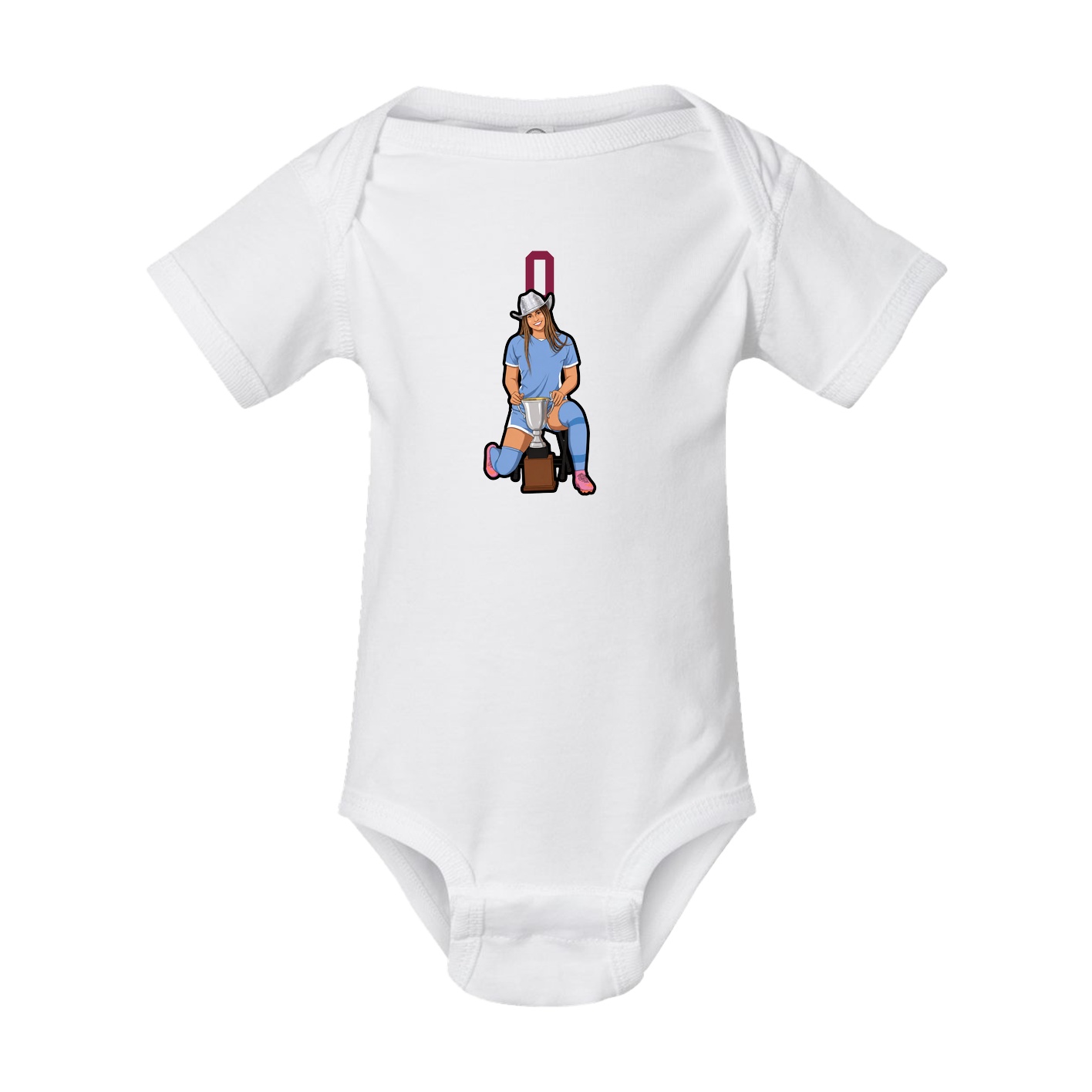 Baby Onesie — Number Top in White